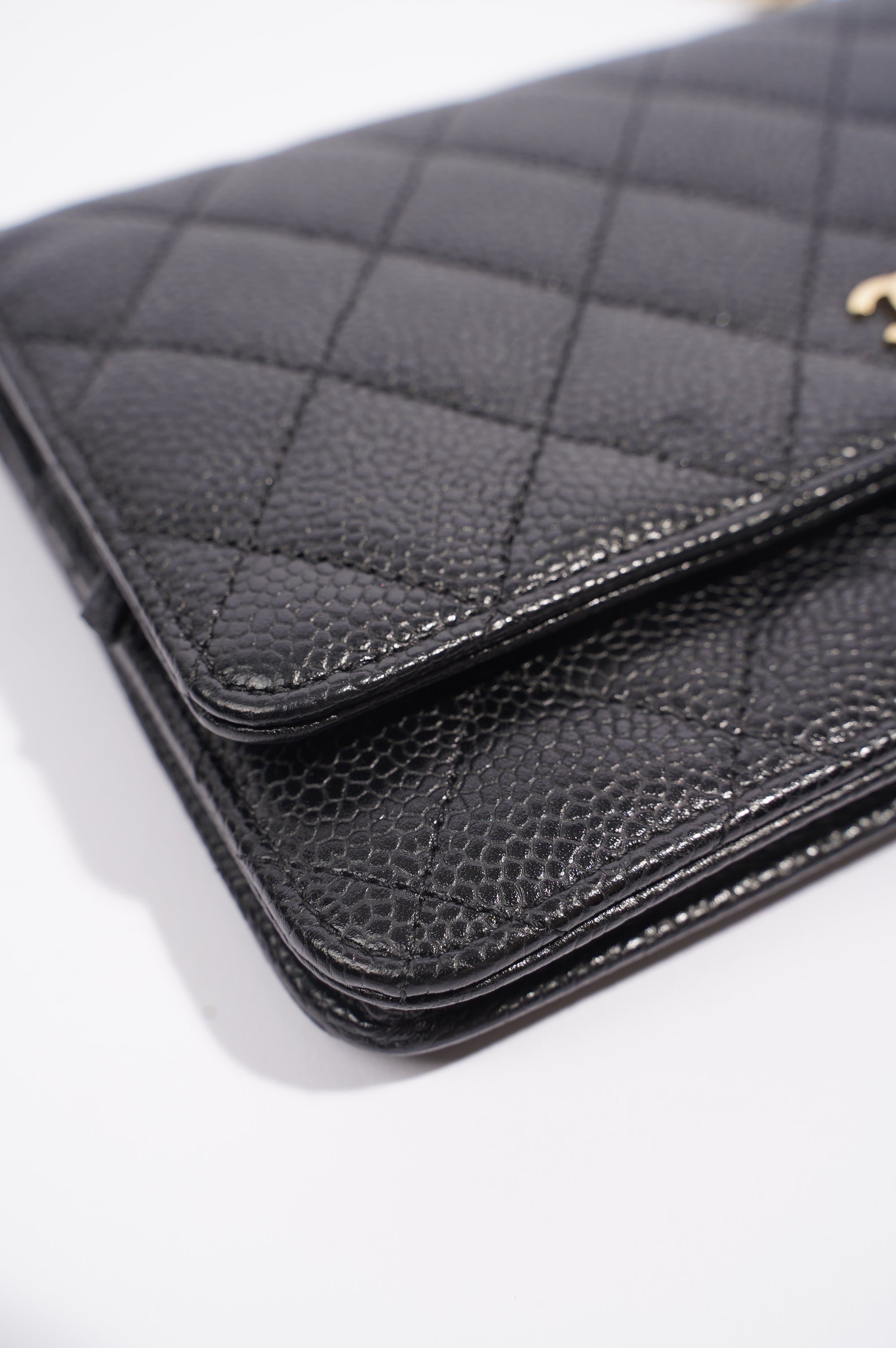Chanel Womens Wallet On Chain Black Caviar