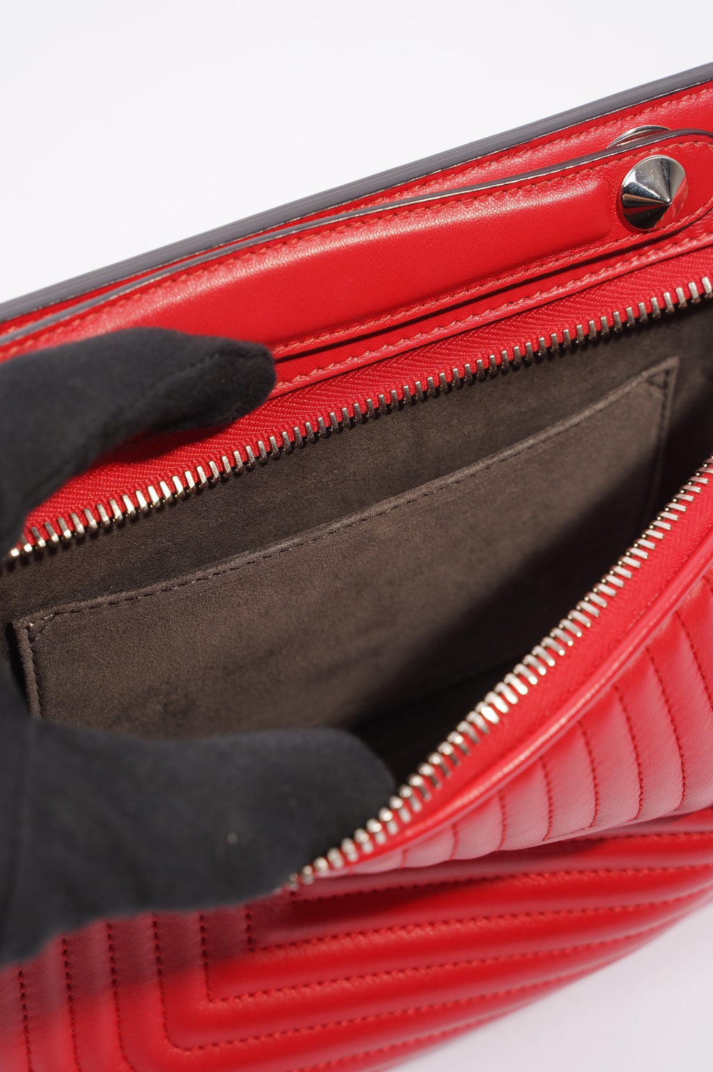 Fendi Womens Dotcom Bag Red