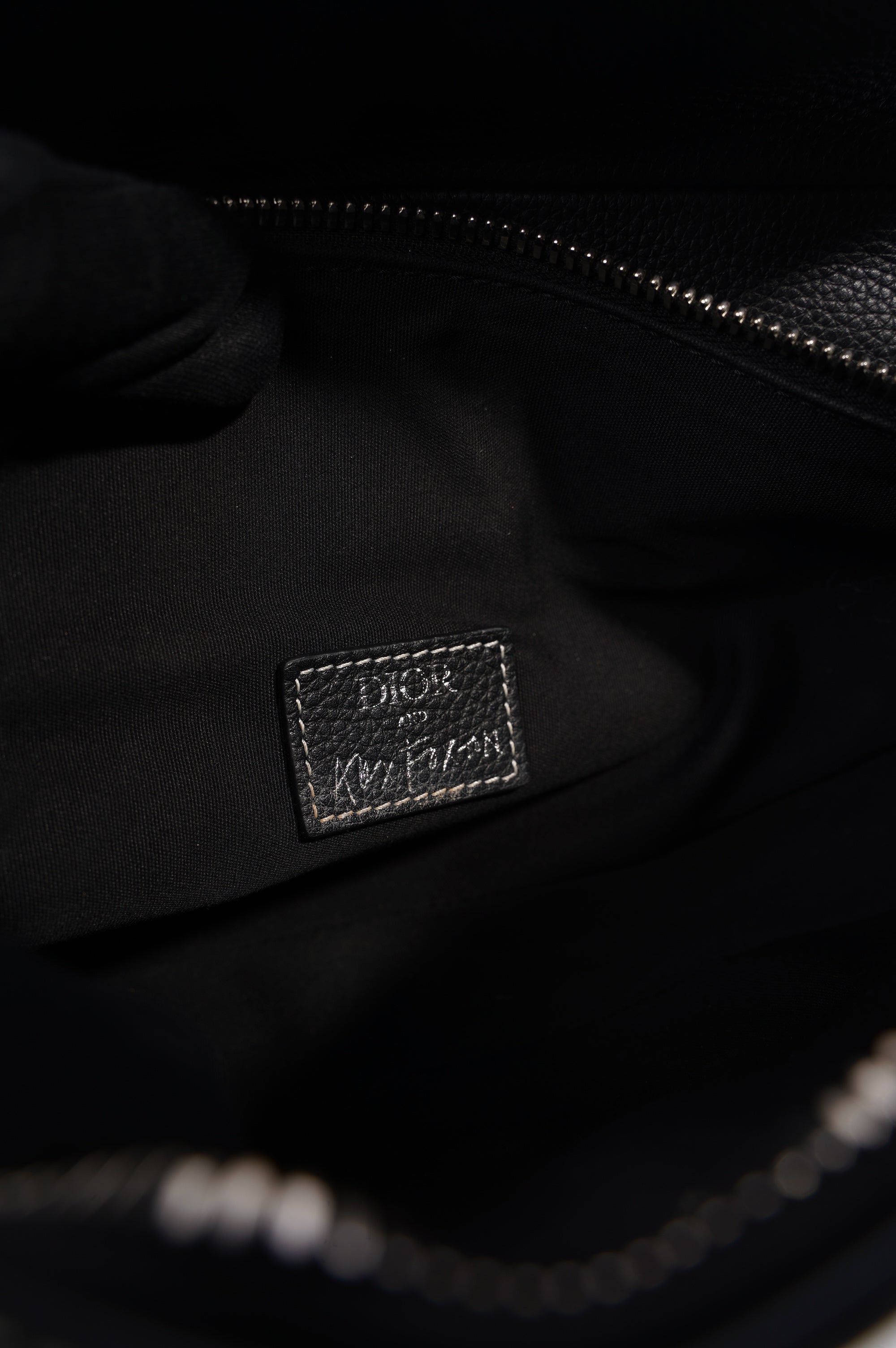 Christian Dior x Shawn Stussy Mens Saddle Bag Black / White
