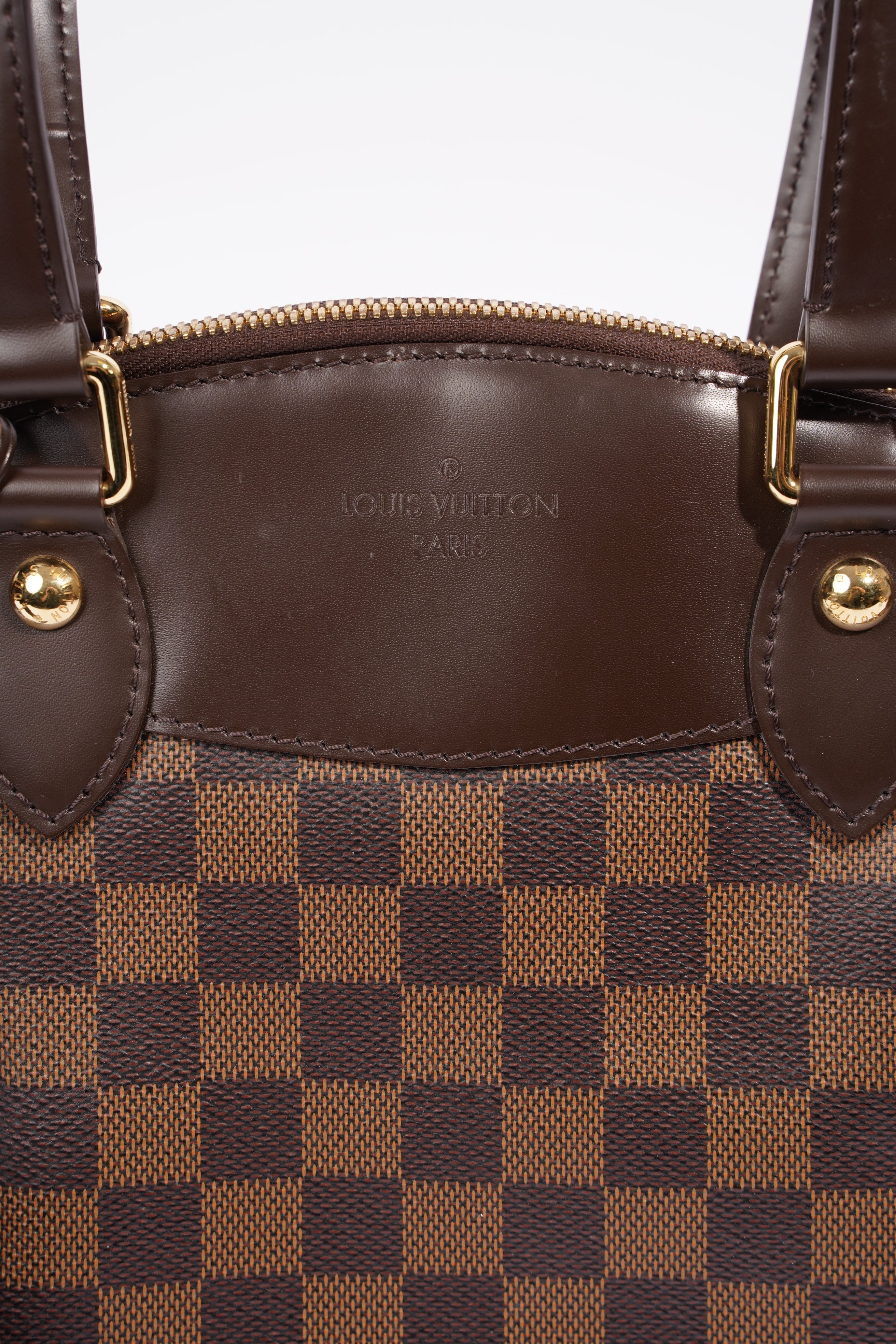 Louis Vuitton Womens Verona Bag Damier Ebene Canvas PM