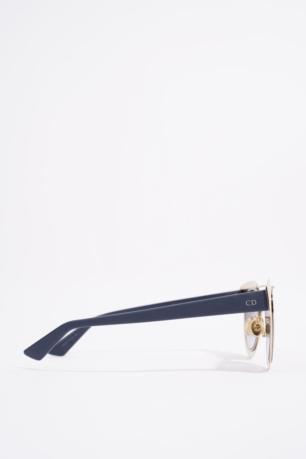 Christian Dior Womens LML9F Sunglasses Gold / Blue 145