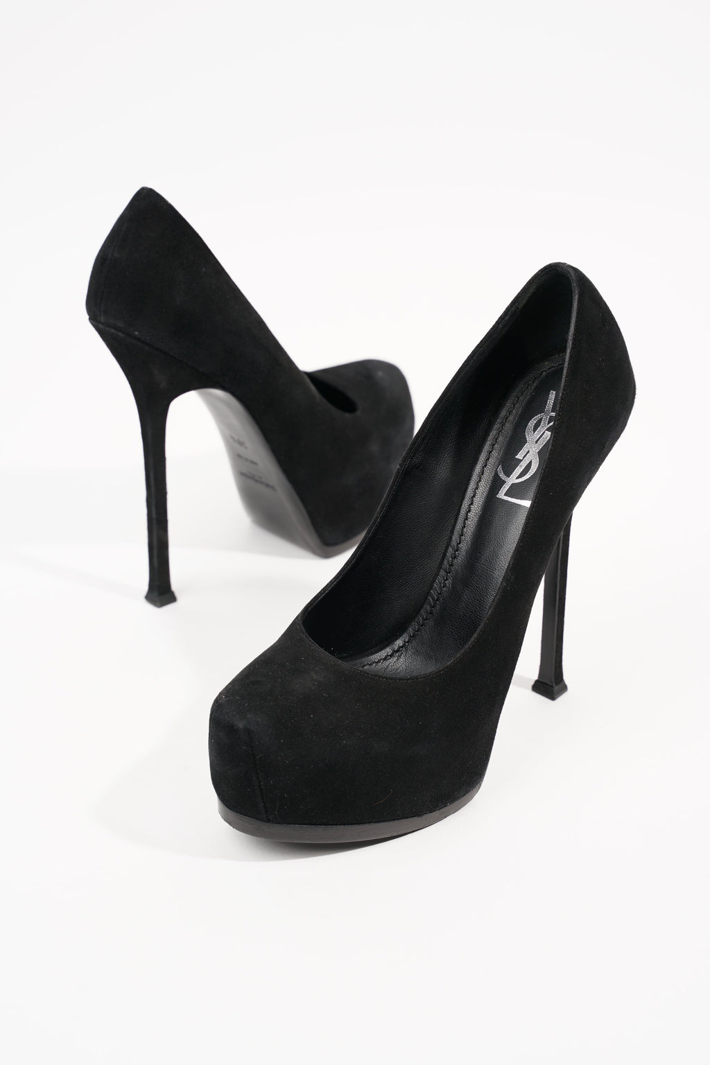 Saint Laurent Womens Tribtoo Pump Black Suede EU 38.5 / UK 5.5
