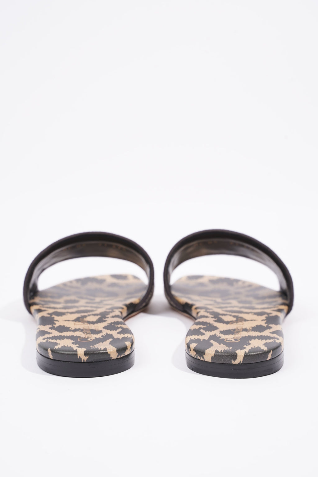 Christian Dior Womens Dway Slide Leopard Print EU 37.5 / UK 4.5