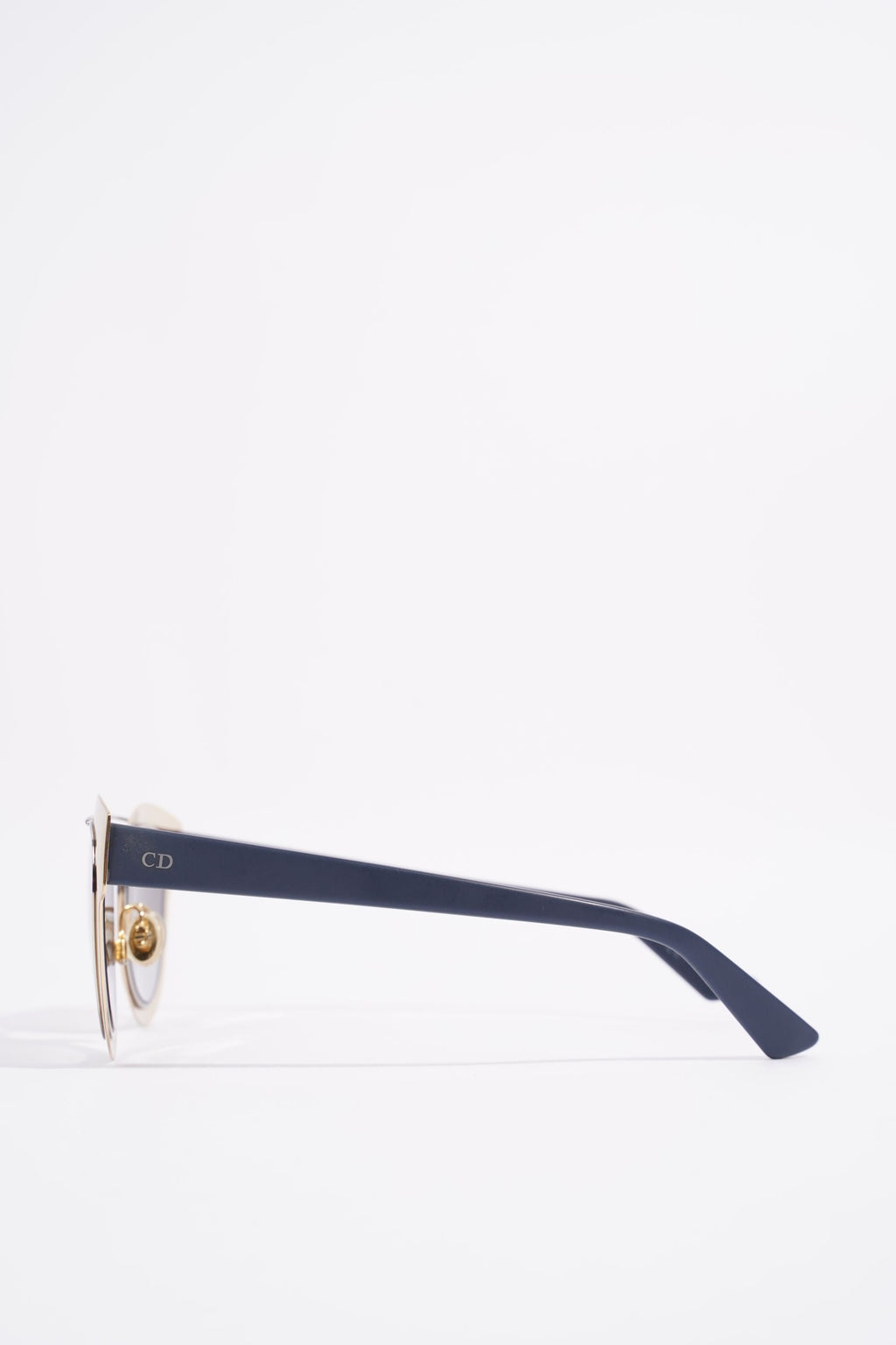 Christian Dior Womens LML9F Sunglasses Gold / Blue 145