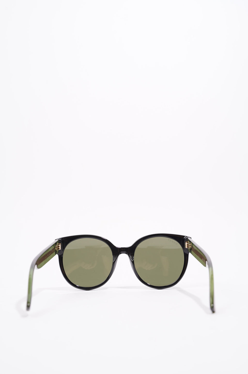 Gucci Womens GG0035S Sunglasses Black / Green / Red 140