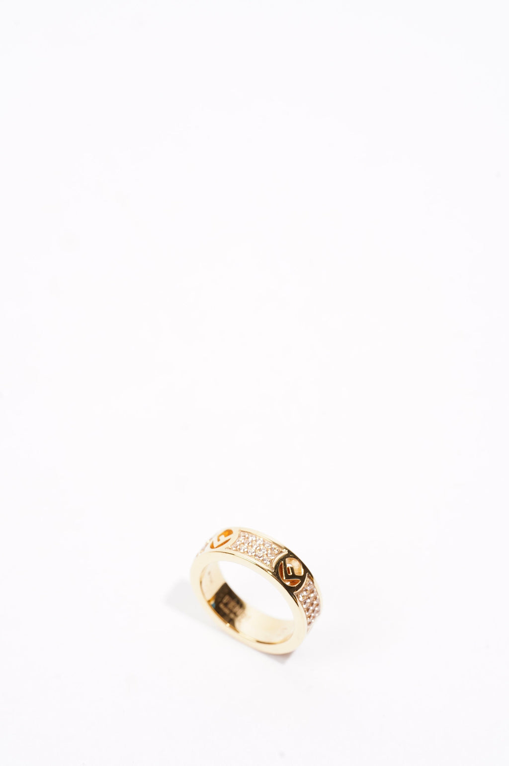Fendi Womens F Is Fendi Ring Gold S
