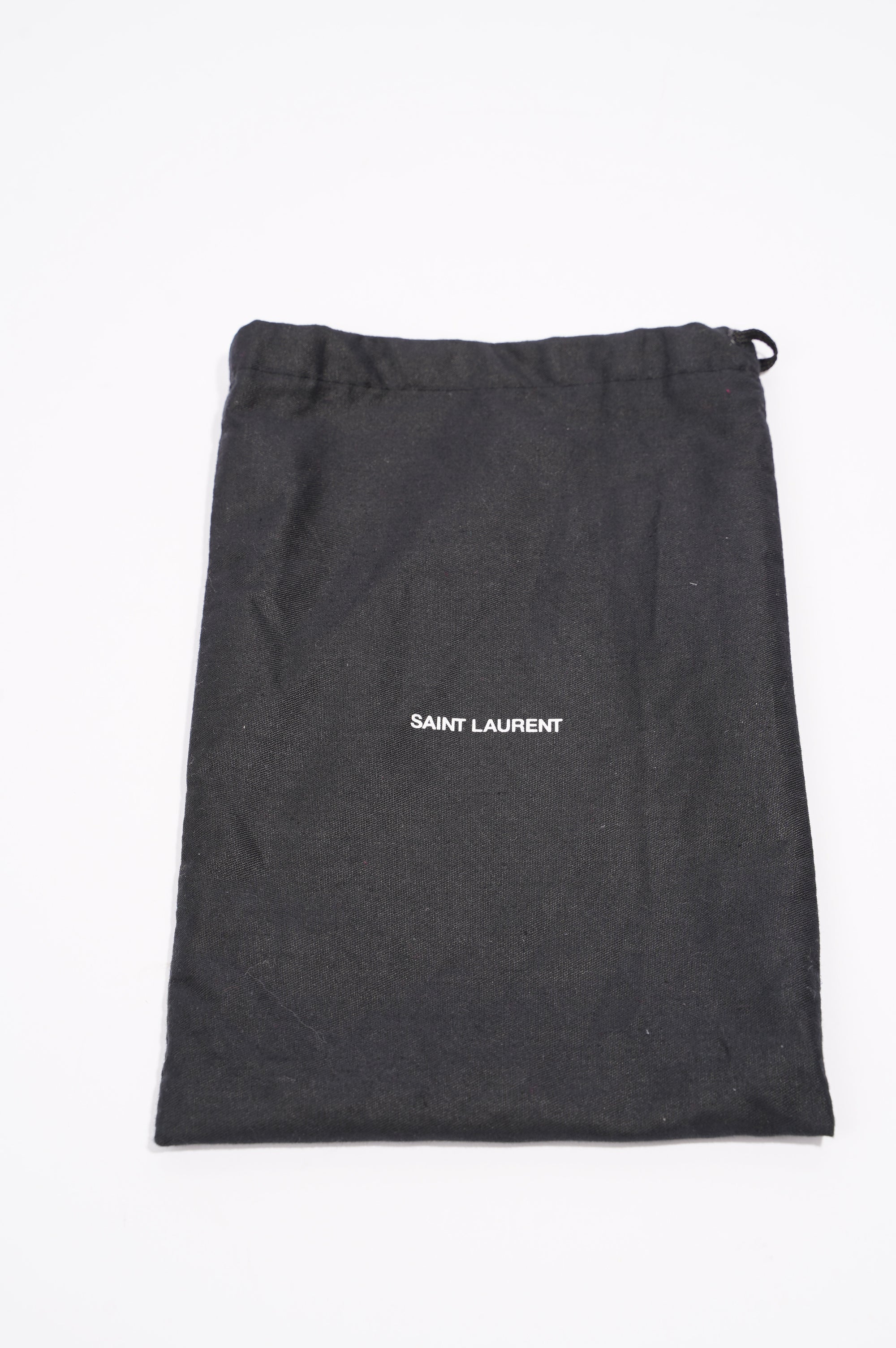 Saint Laurent Womens Cassandre Chain Wallet Black Matelasse