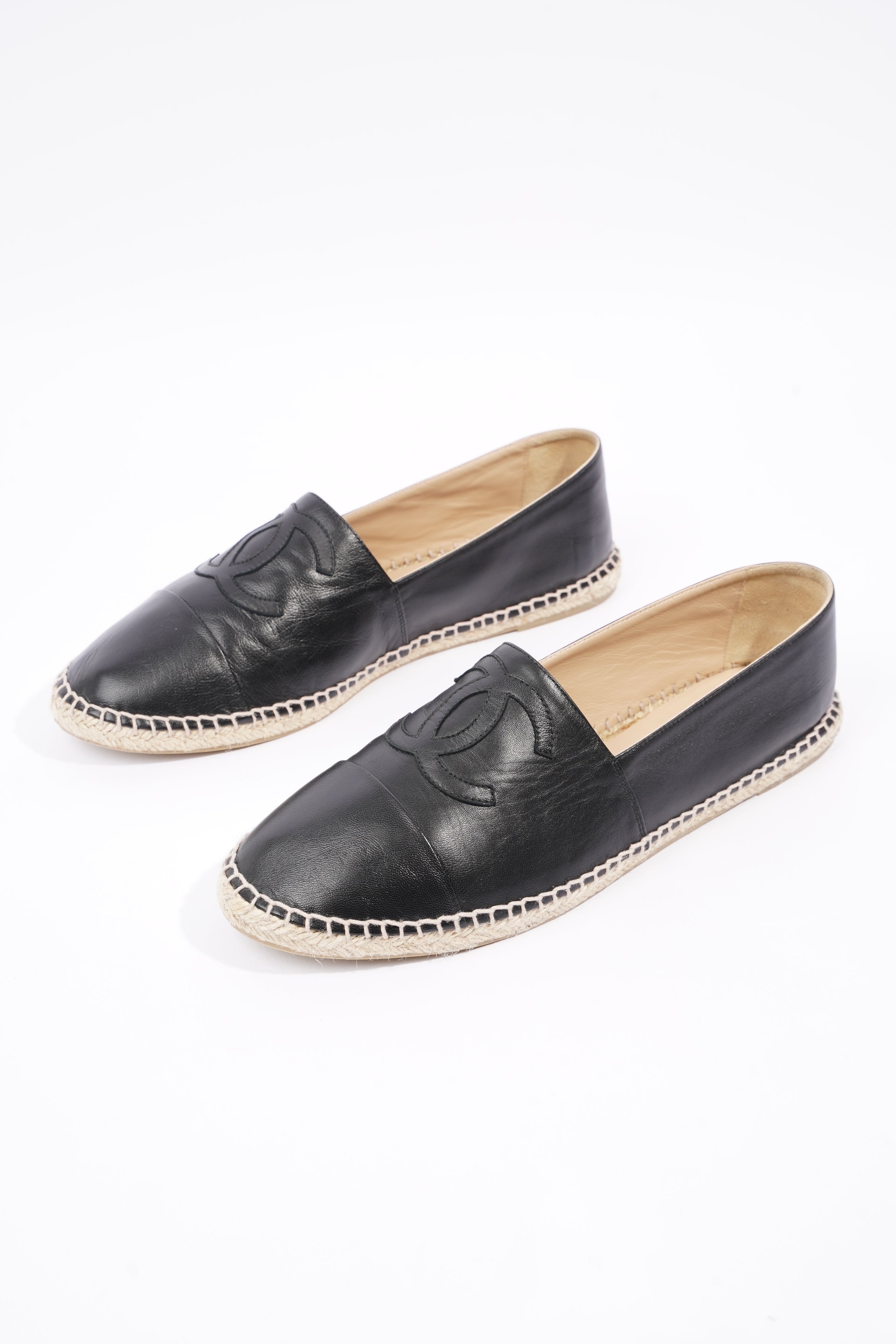 Chanel Mens Espadrilles Black EU 44 / UK 10