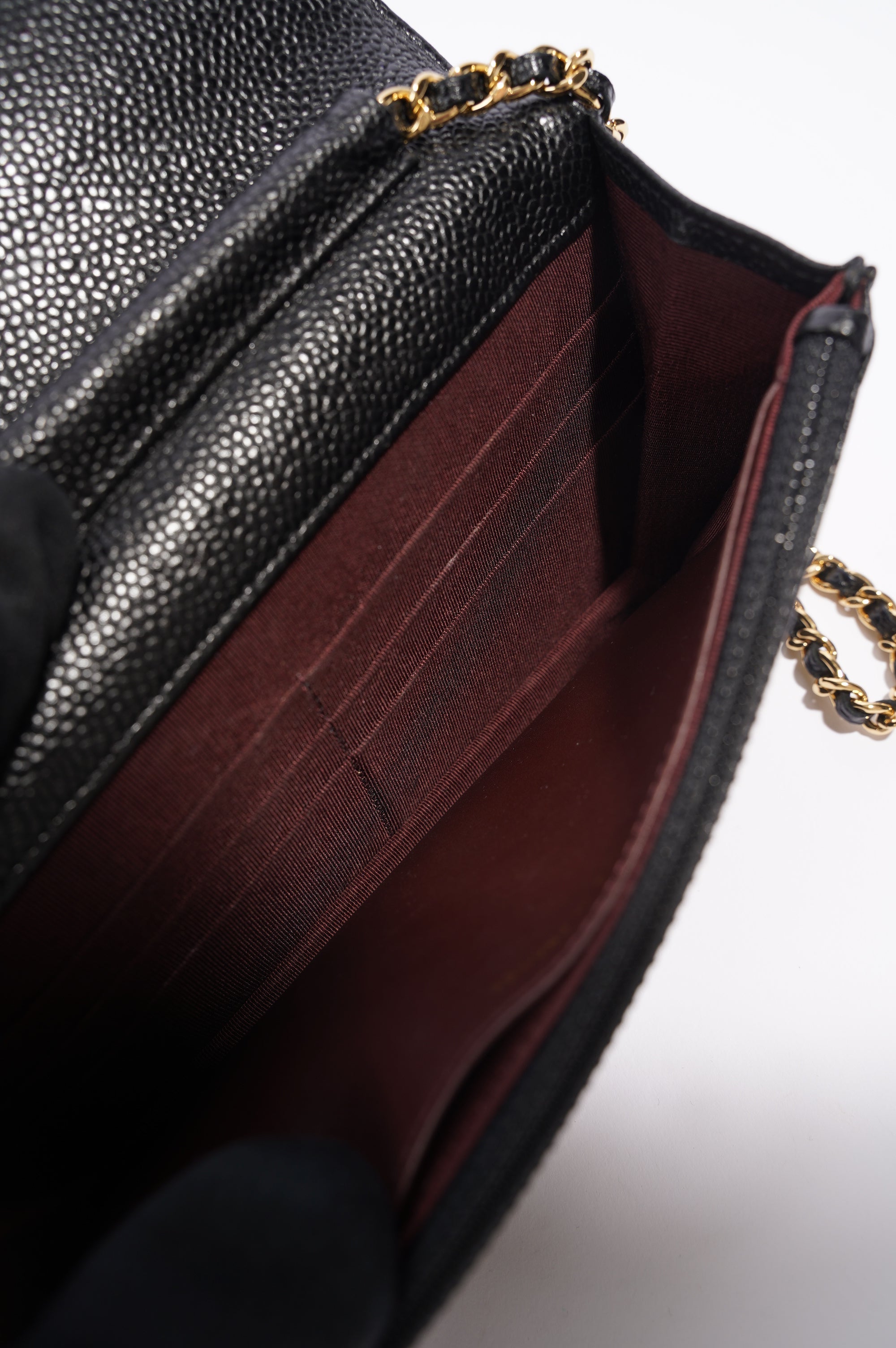 Chanel Womens Wallet On Chain Black Caviar
