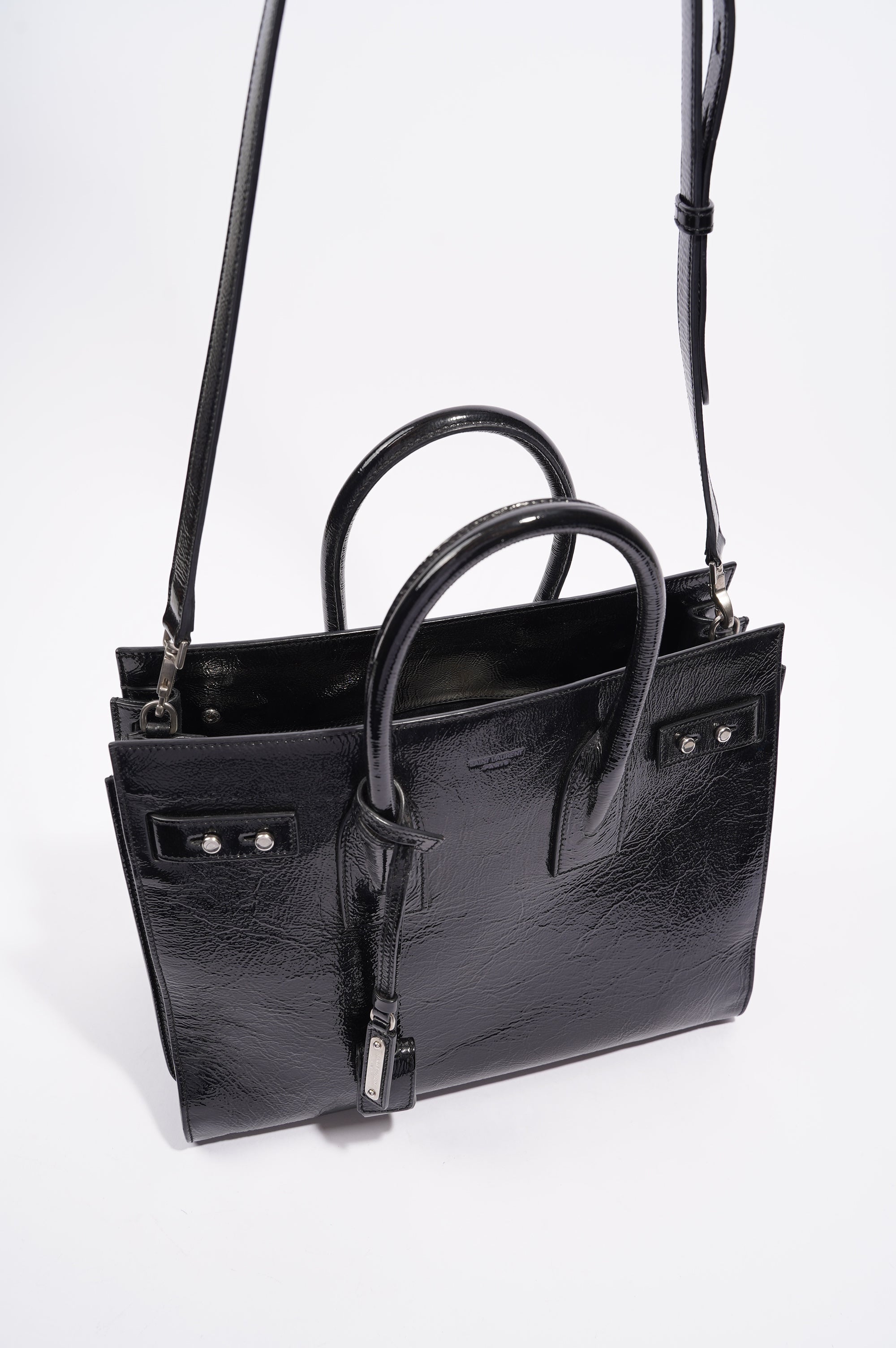 Saint Laurent Womens Sac De Jour Black Small