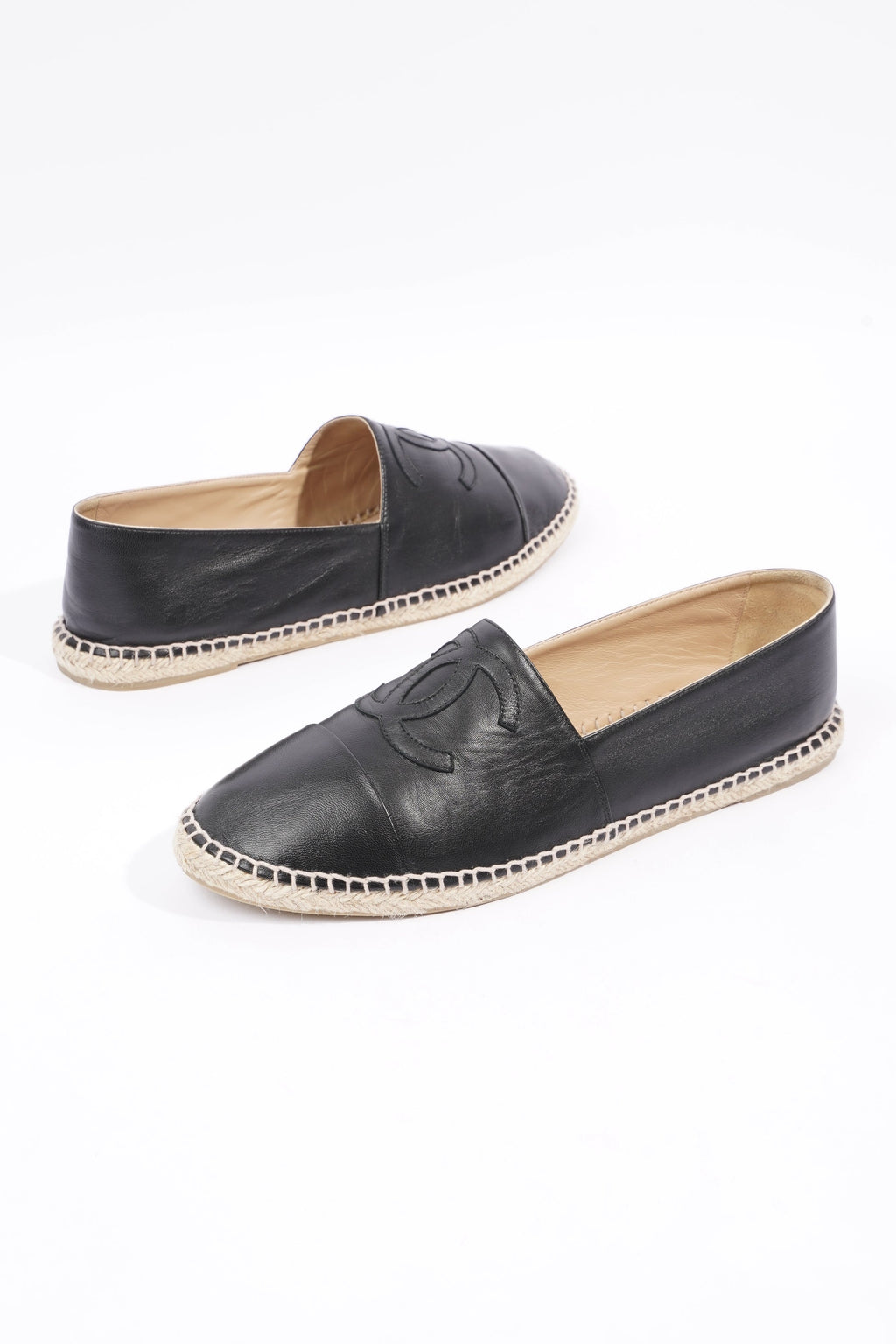 Chanel Mens Espadrilles Black EU 44 / UK 10