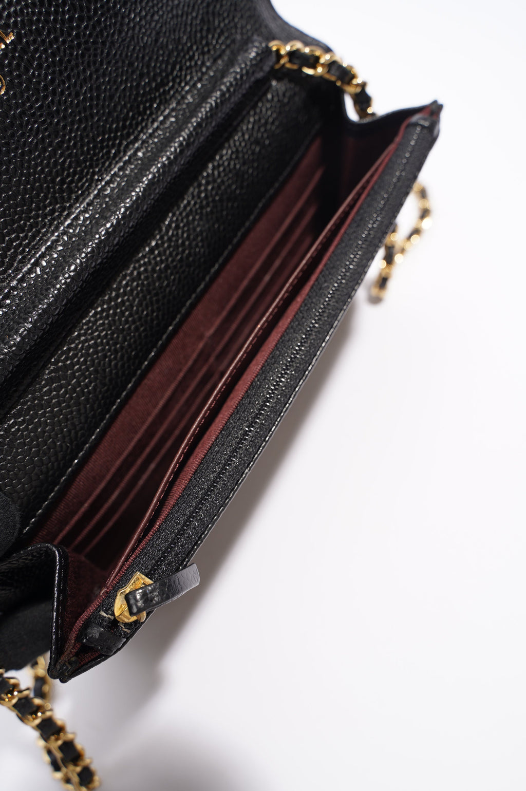 Chanel Womens Wallet On Chain Black Caviar