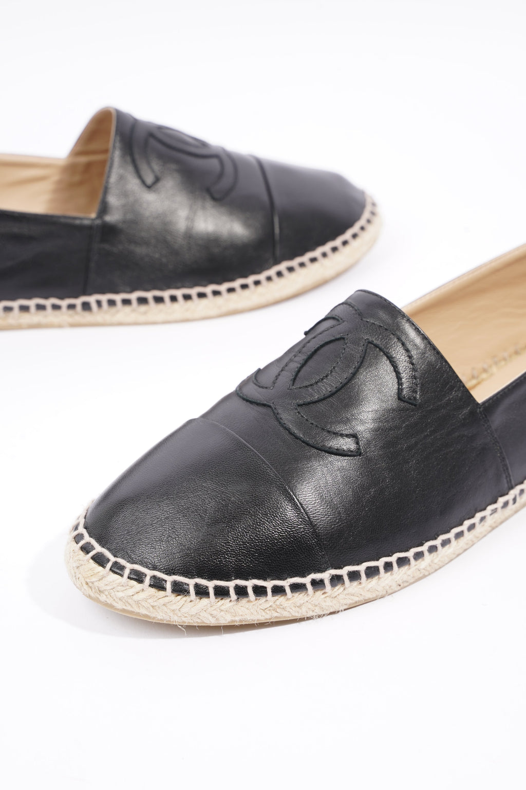 Chanel Mens Espadrilles Black EU 44 / UK 10