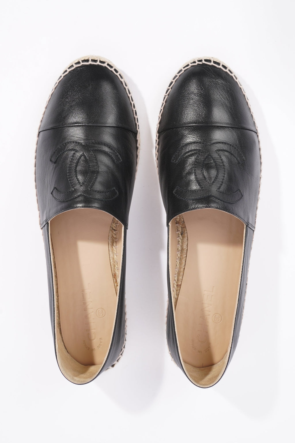 Chanel Mens Espadrilles Black EU 44 / UK 10