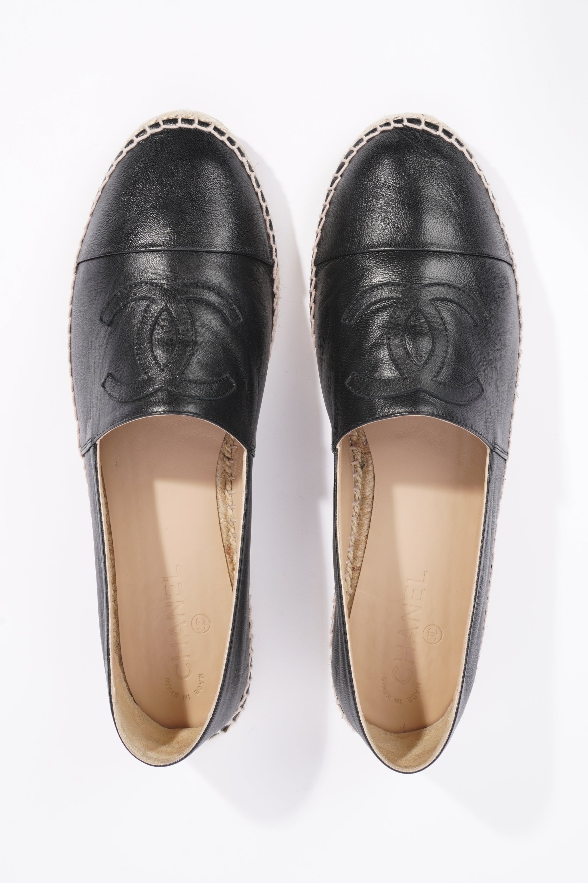 Chanel Mens Espadrilles Black EU 44 / UK 10