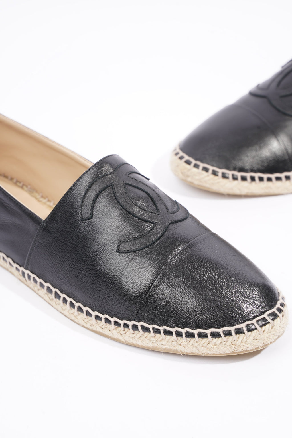 Chanel Mens Espadrilles Black EU 44 / UK 10
