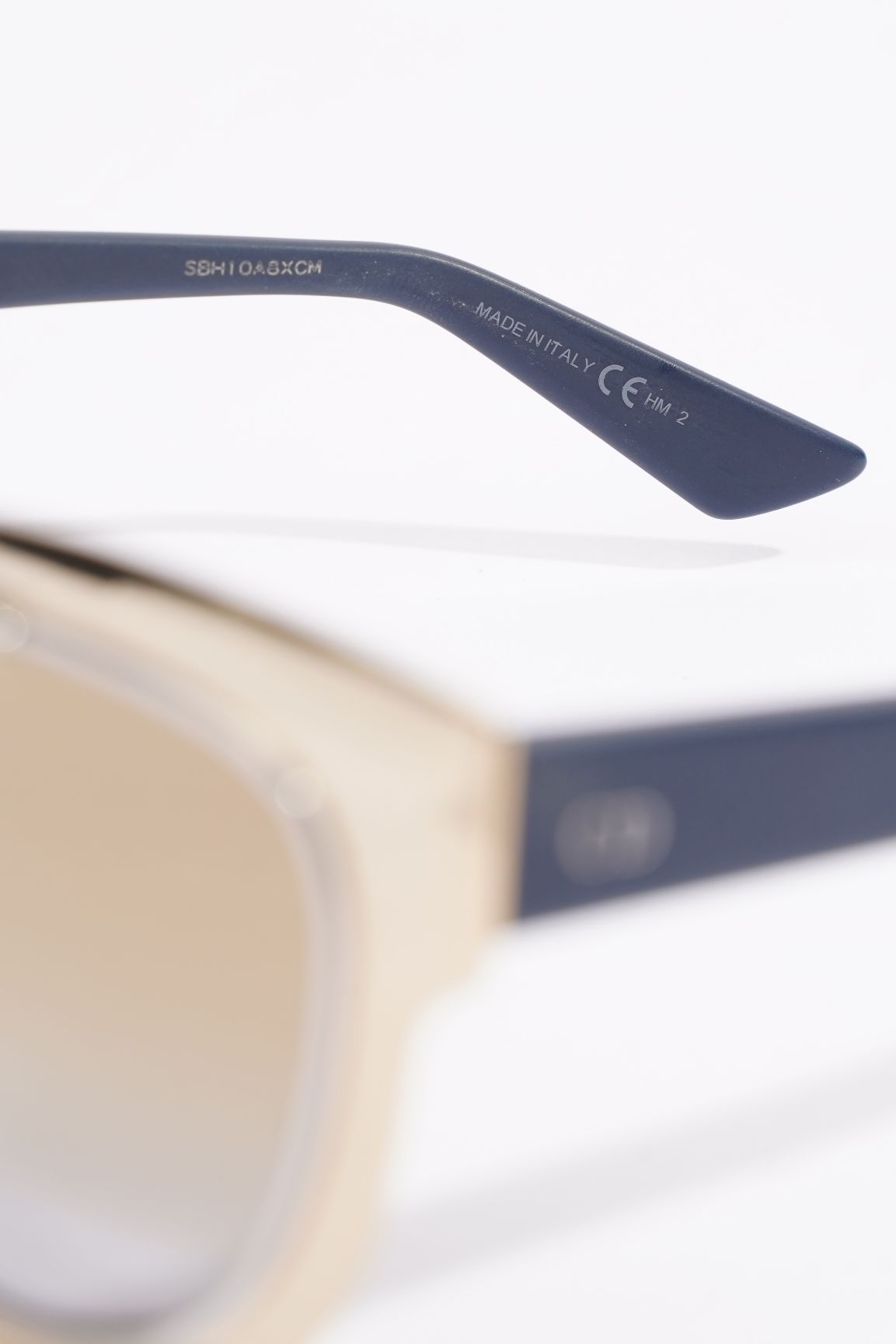 Christian Dior Womens LML9F Sunglasses Gold / Blue 145