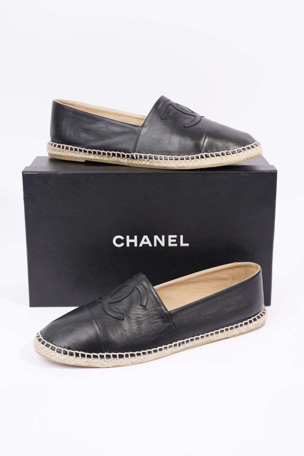 Chanel Mens Espadrilles Black EU 44 / UK 10