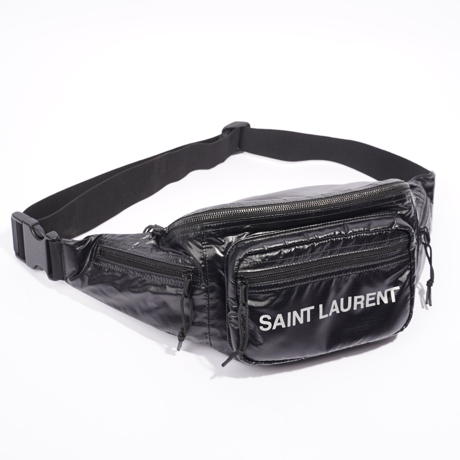 Saint Laurent Nuxx Crossbody Bag Black Nylon