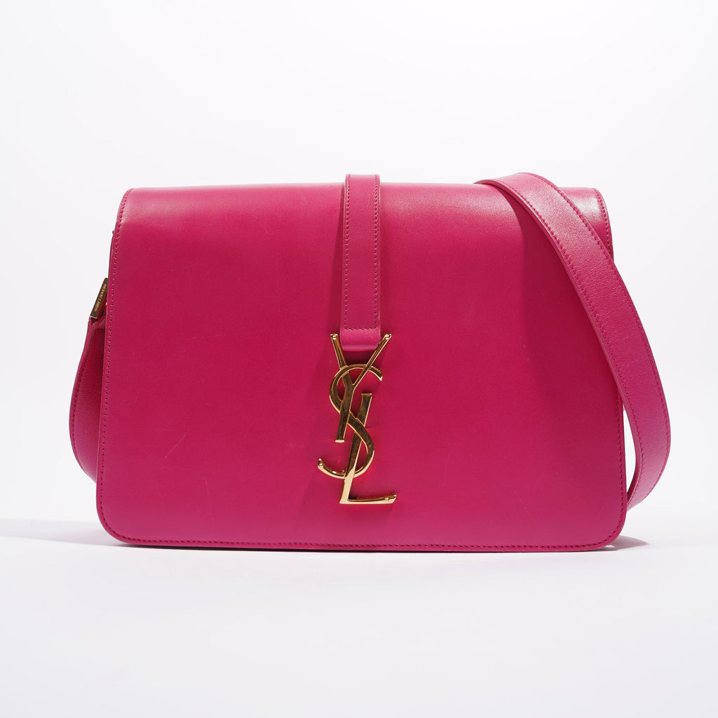 Saint Laurent Womens Universite Bag Pink / Gold