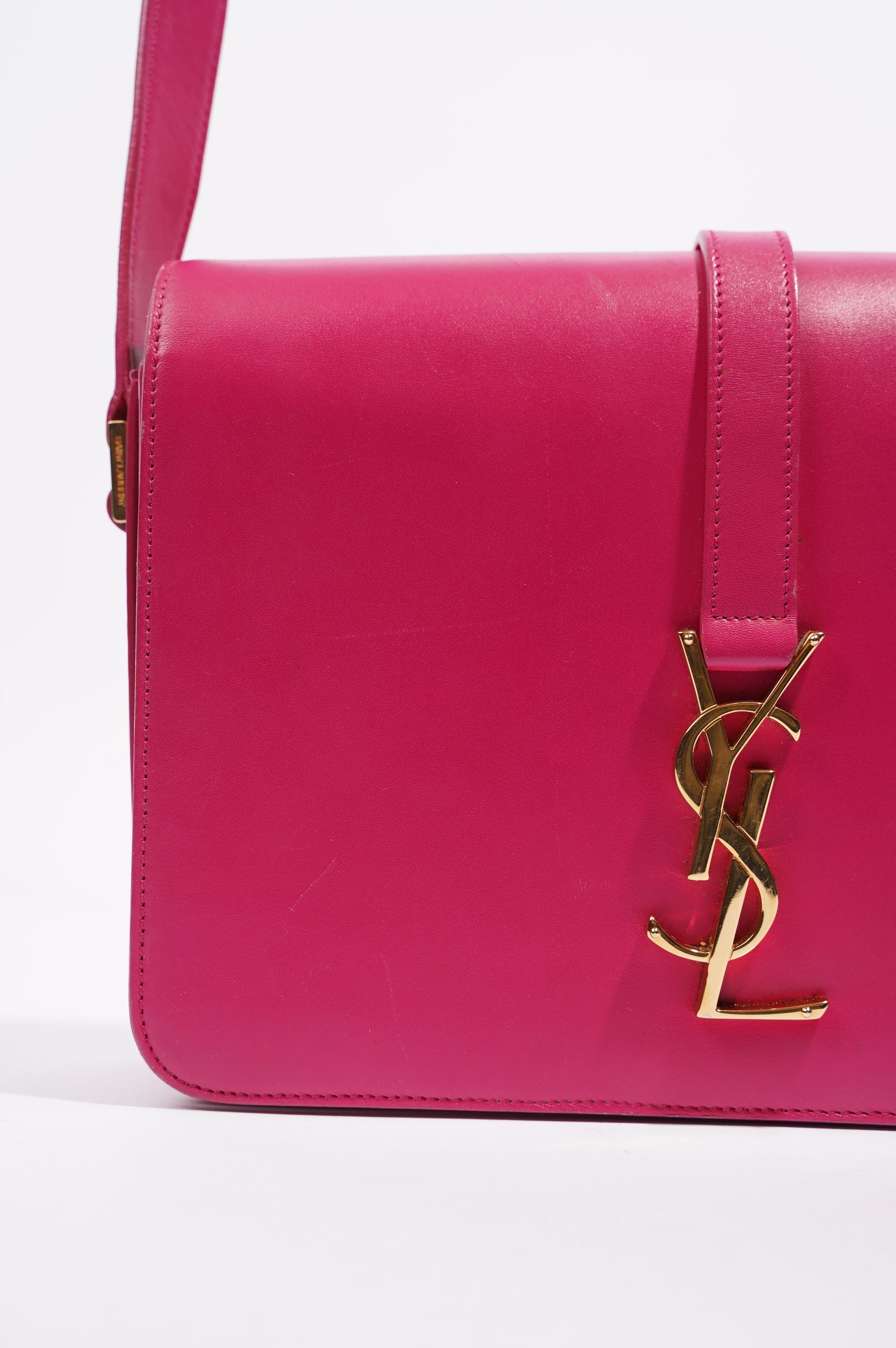 Saint Laurent Womens Universite Bag Pink / Gold
