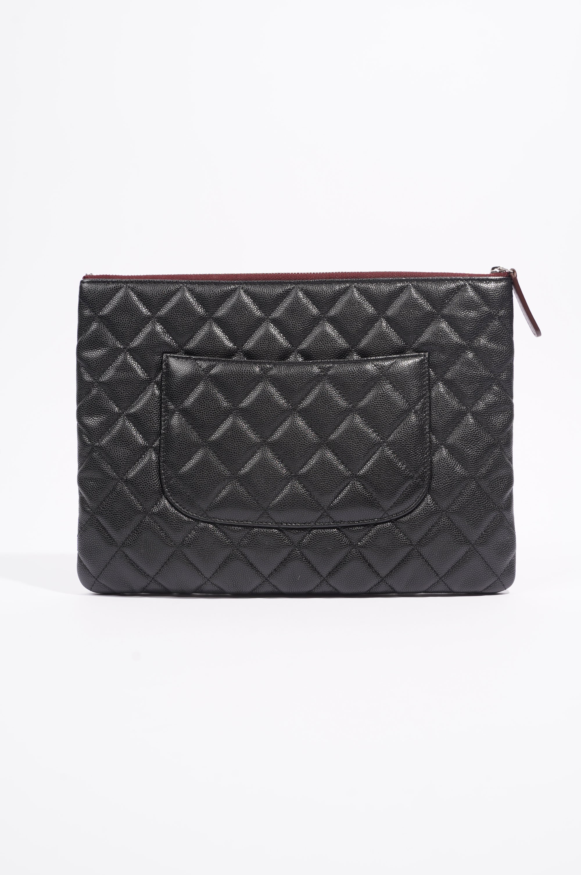 Chanel Womens Classic Pouch Black Caviar