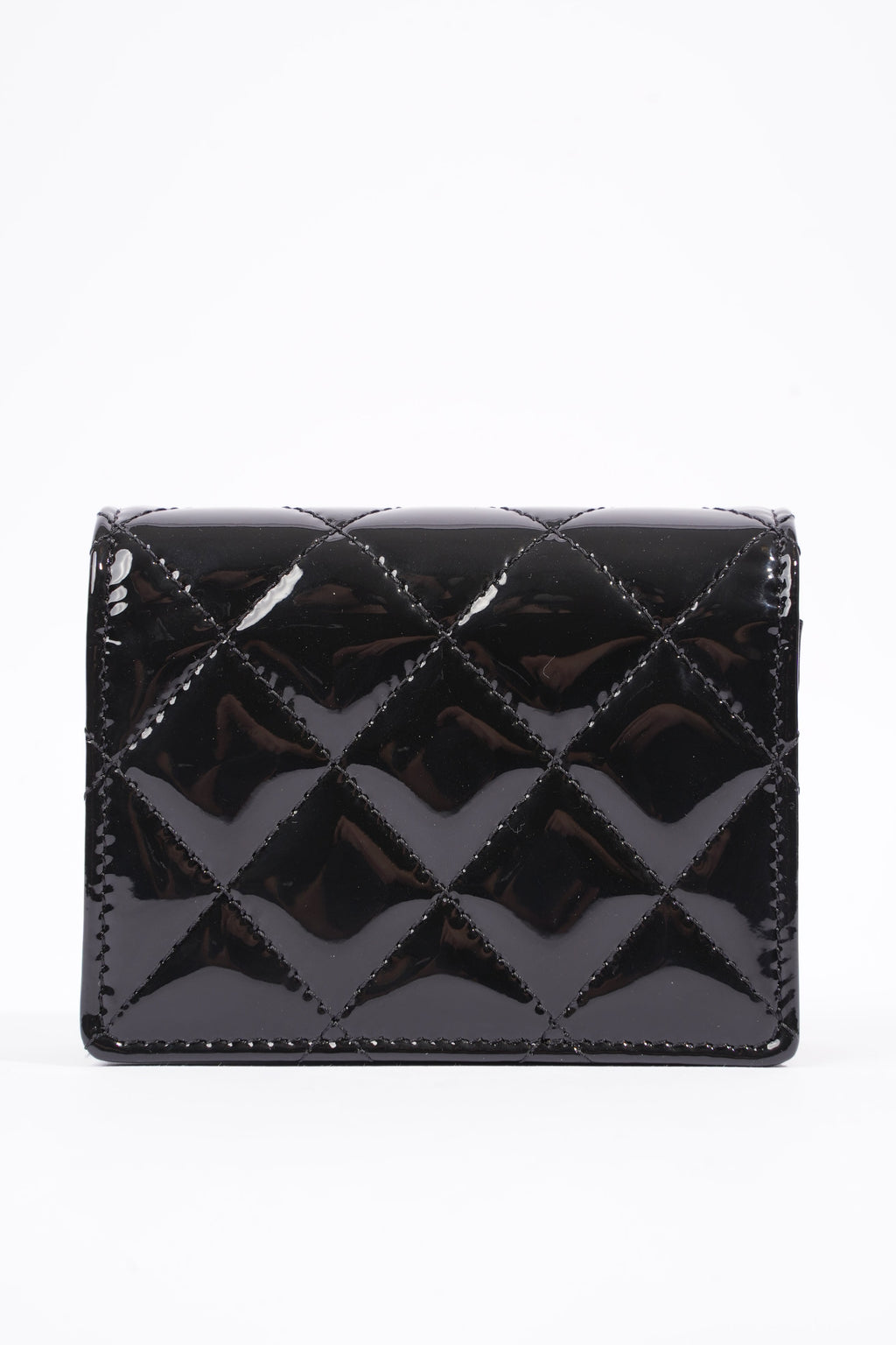Chanel Wallet on Chain Black Patent Micro