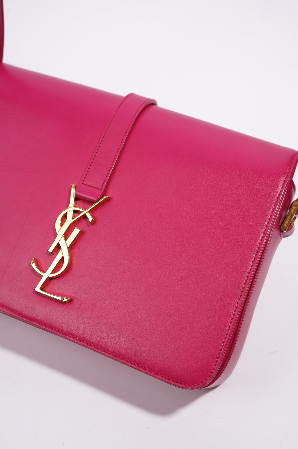 Saint Laurent Womens Universite Bag Pink / Gold