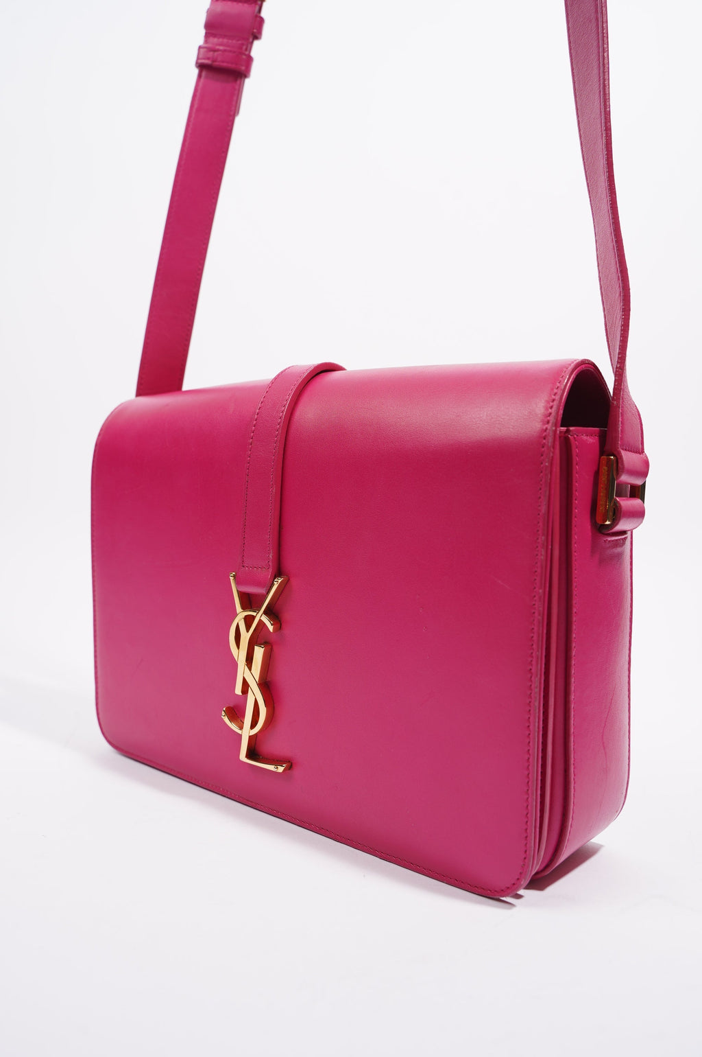 Saint Laurent Womens Universite Bag Pink / Gold