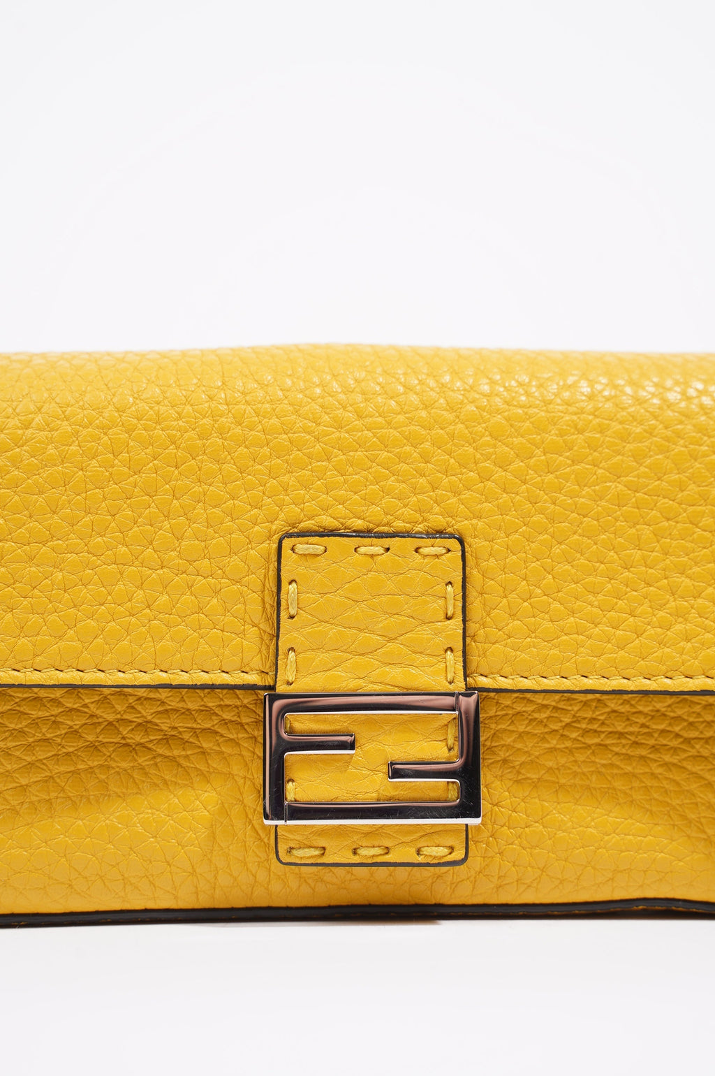 Fendi Womens Micro Baguette Yellow