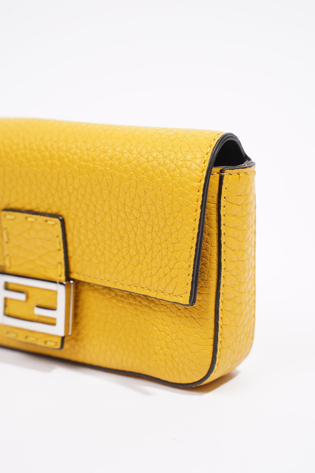 Fendi Womens Micro Baguette Yellow