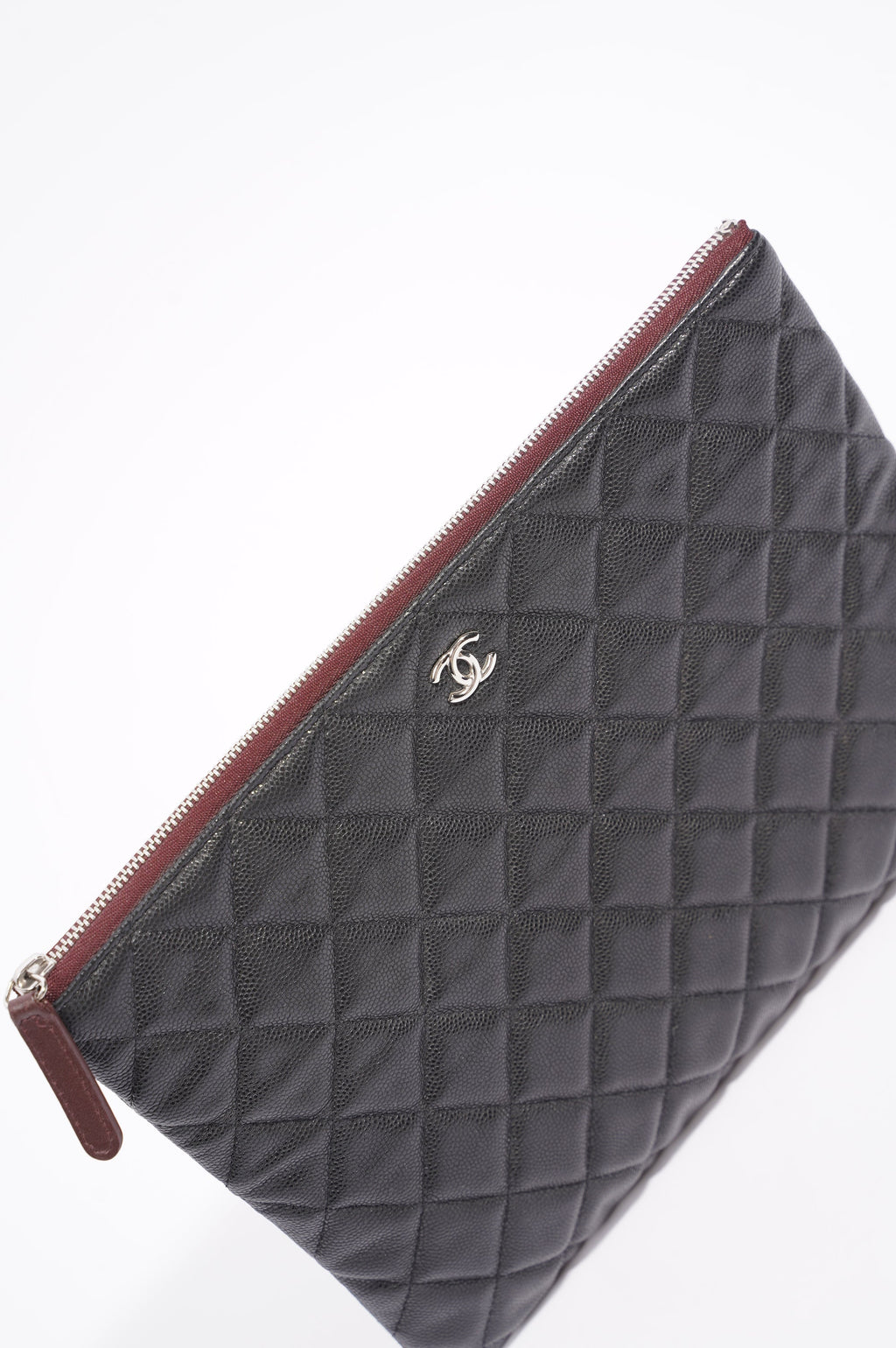 Chanel Womens Classic Pouch Black Caviar