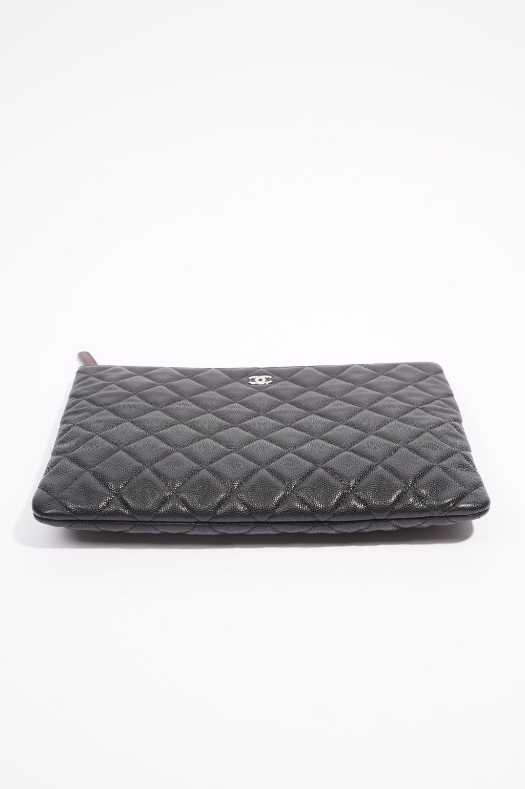 Chanel Womens Classic Pouch Black Caviar