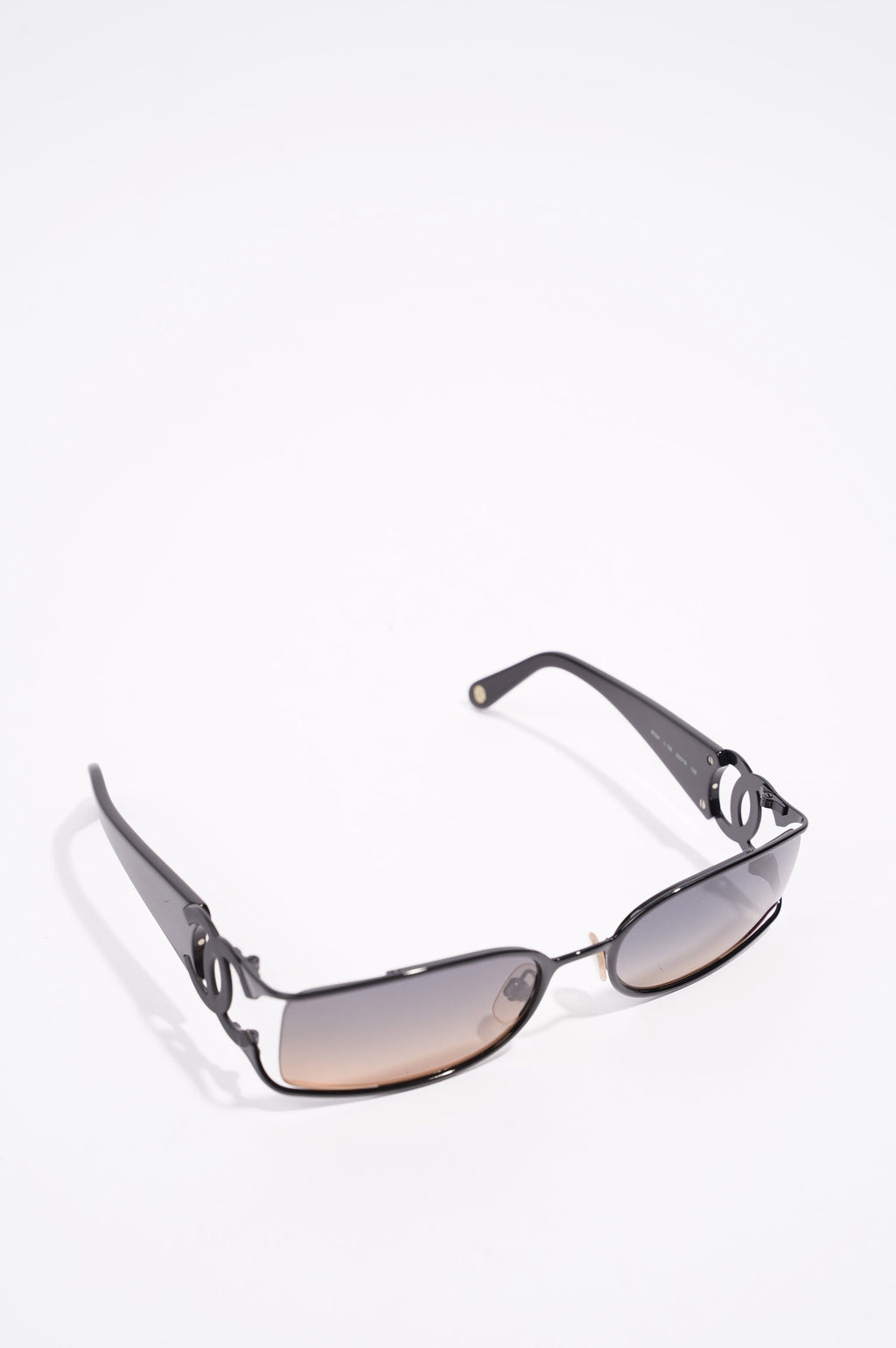 Chanel Womens 4024 Vintage Sunglasses Black 130