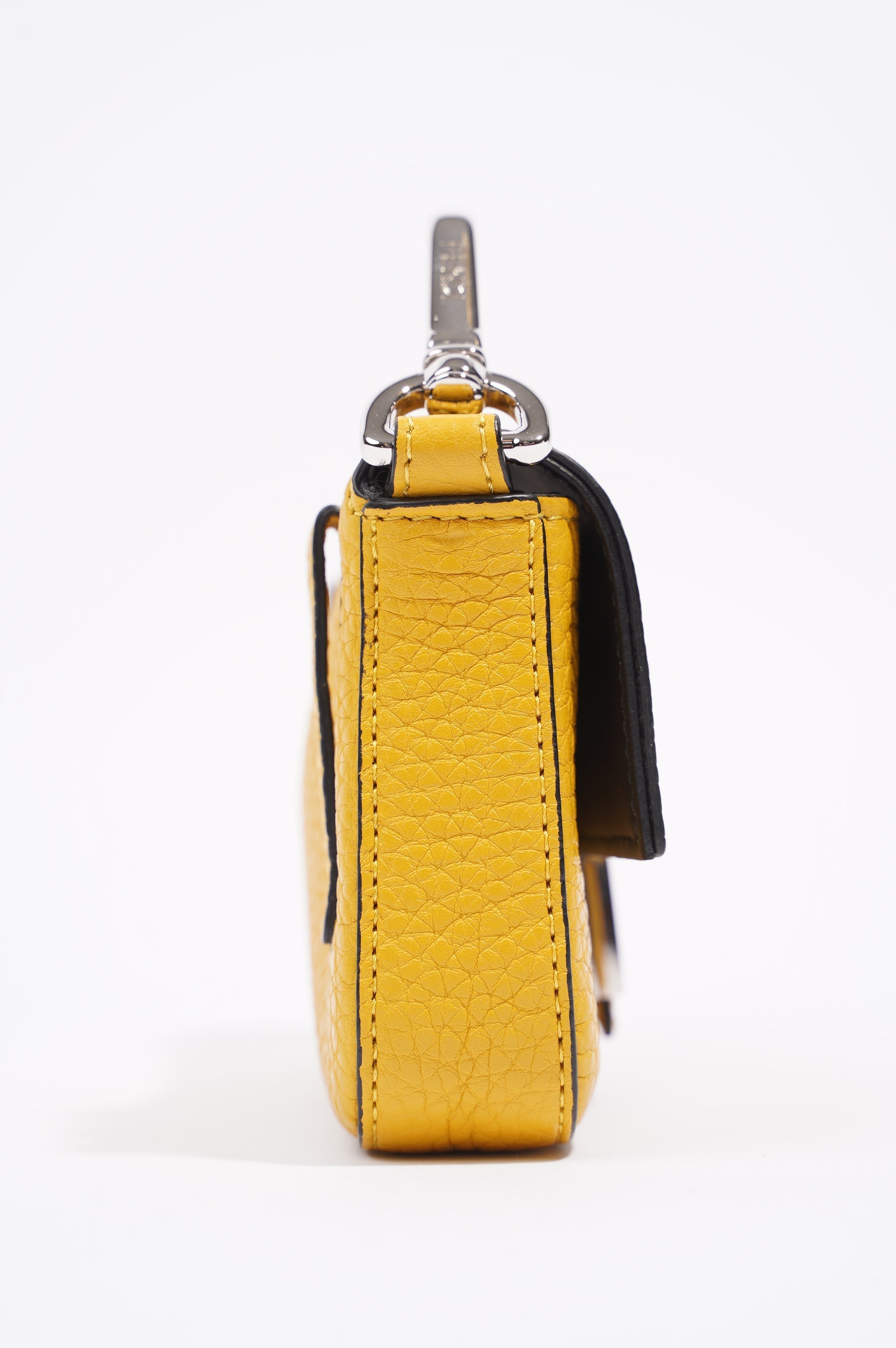Fendi Womens Micro Baguette Yellow