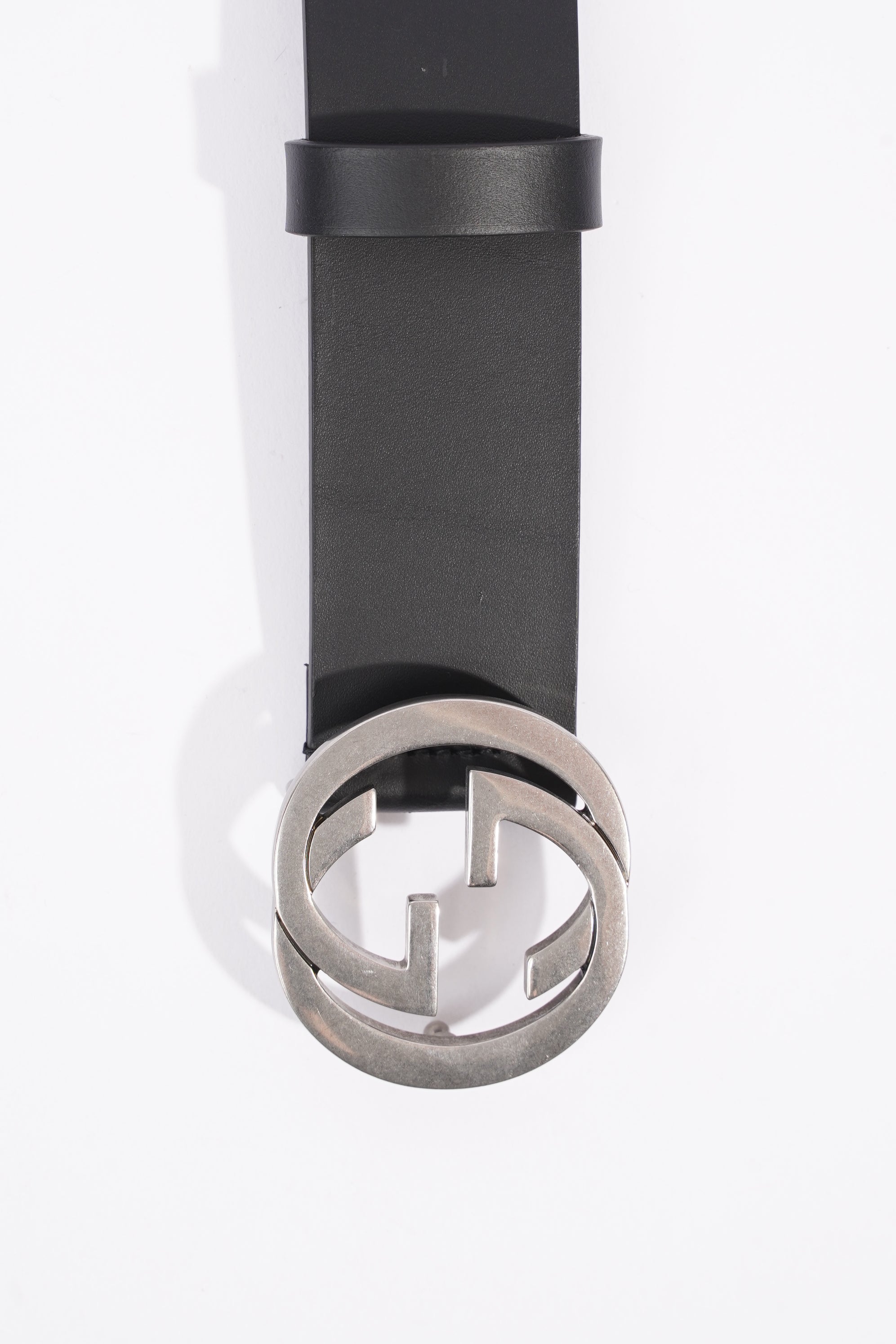 Gucci Womens Interlocking GG Belt Black 90cm - 36"