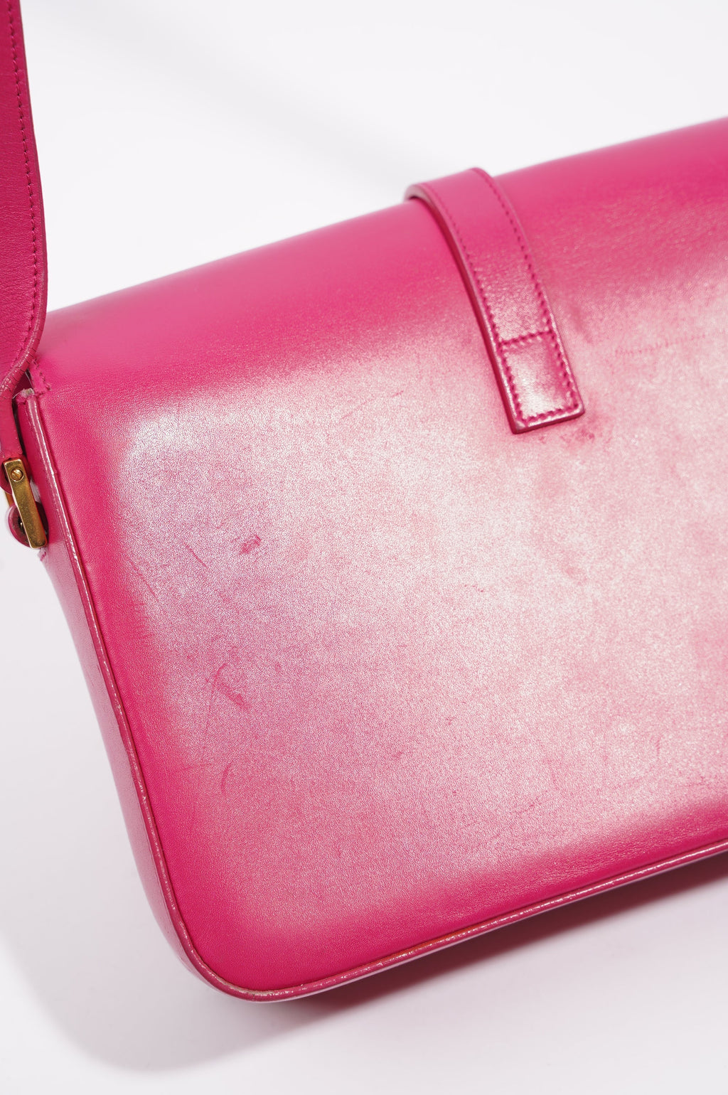 Saint Laurent Womens Universite Bag Pink / Gold