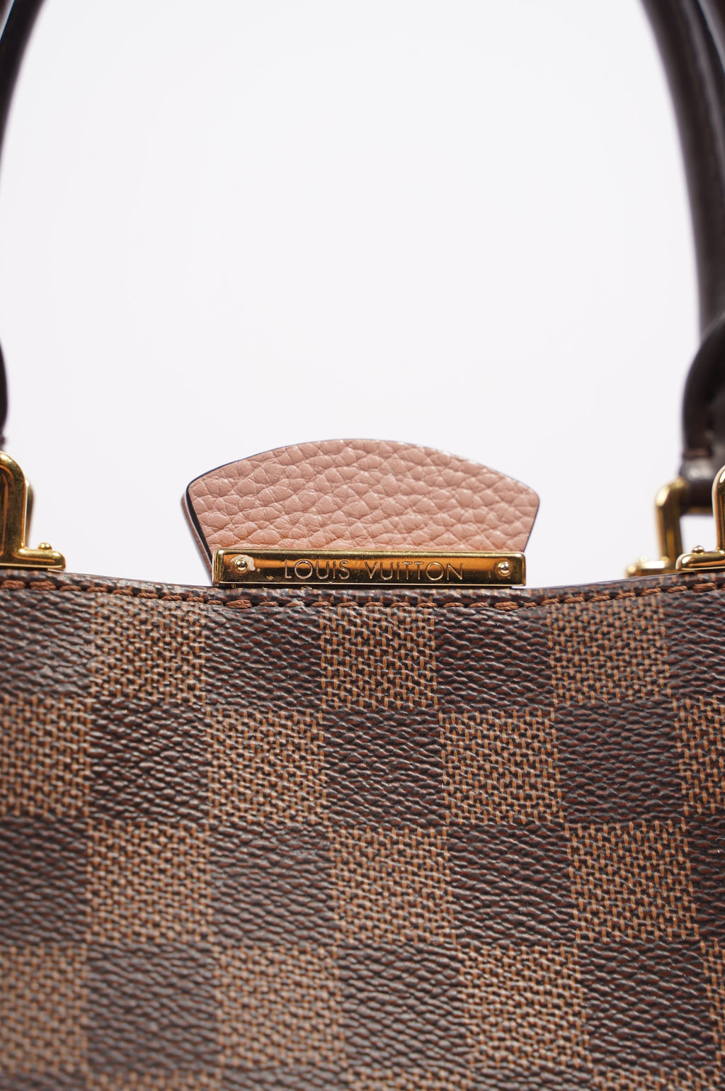 Louis Vuitton Womens Brittany Handbag Damier Ebene / Rose