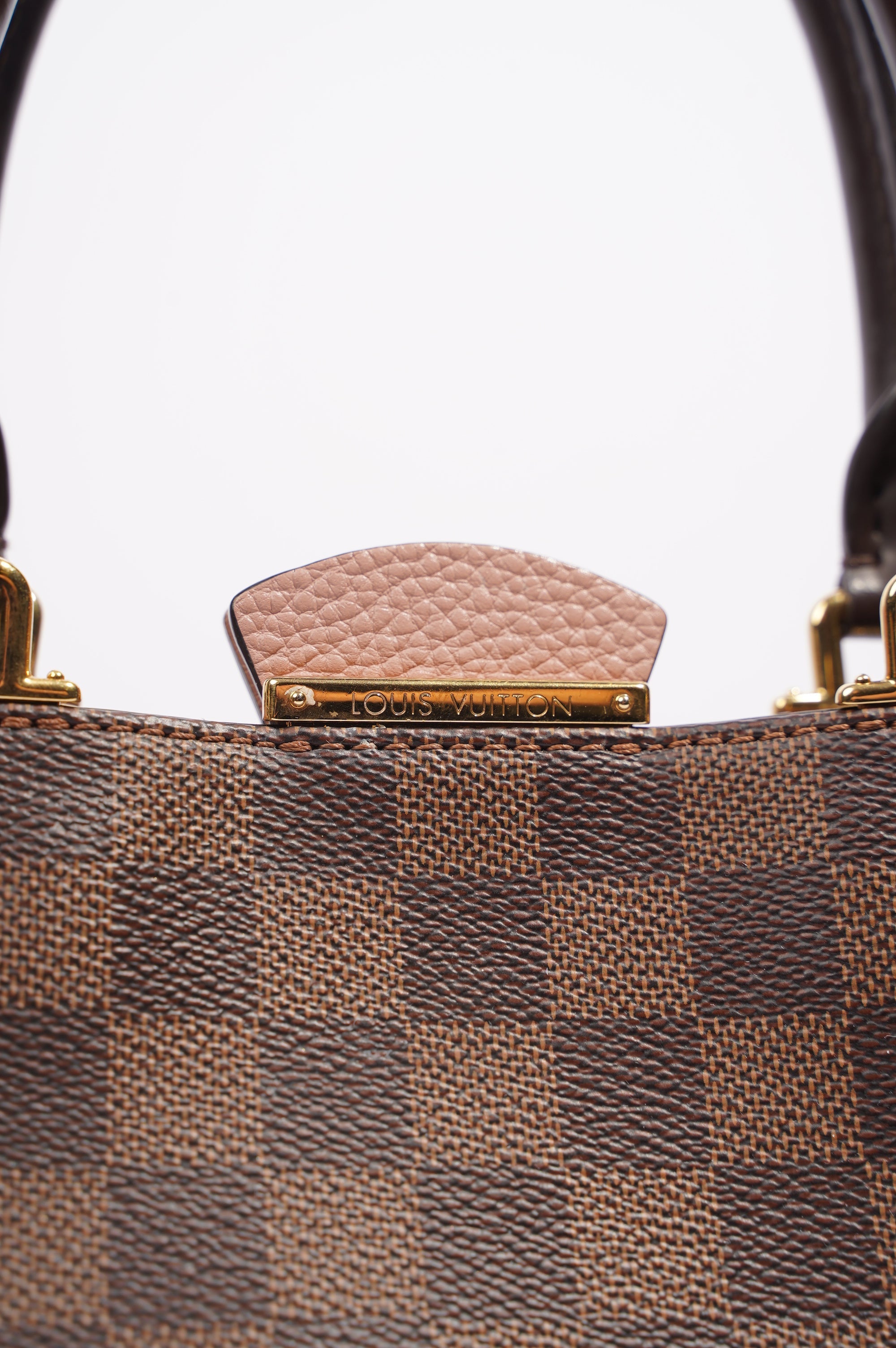 Louis Vuitton Womens Brittany Handbag Damier Ebene / Rose