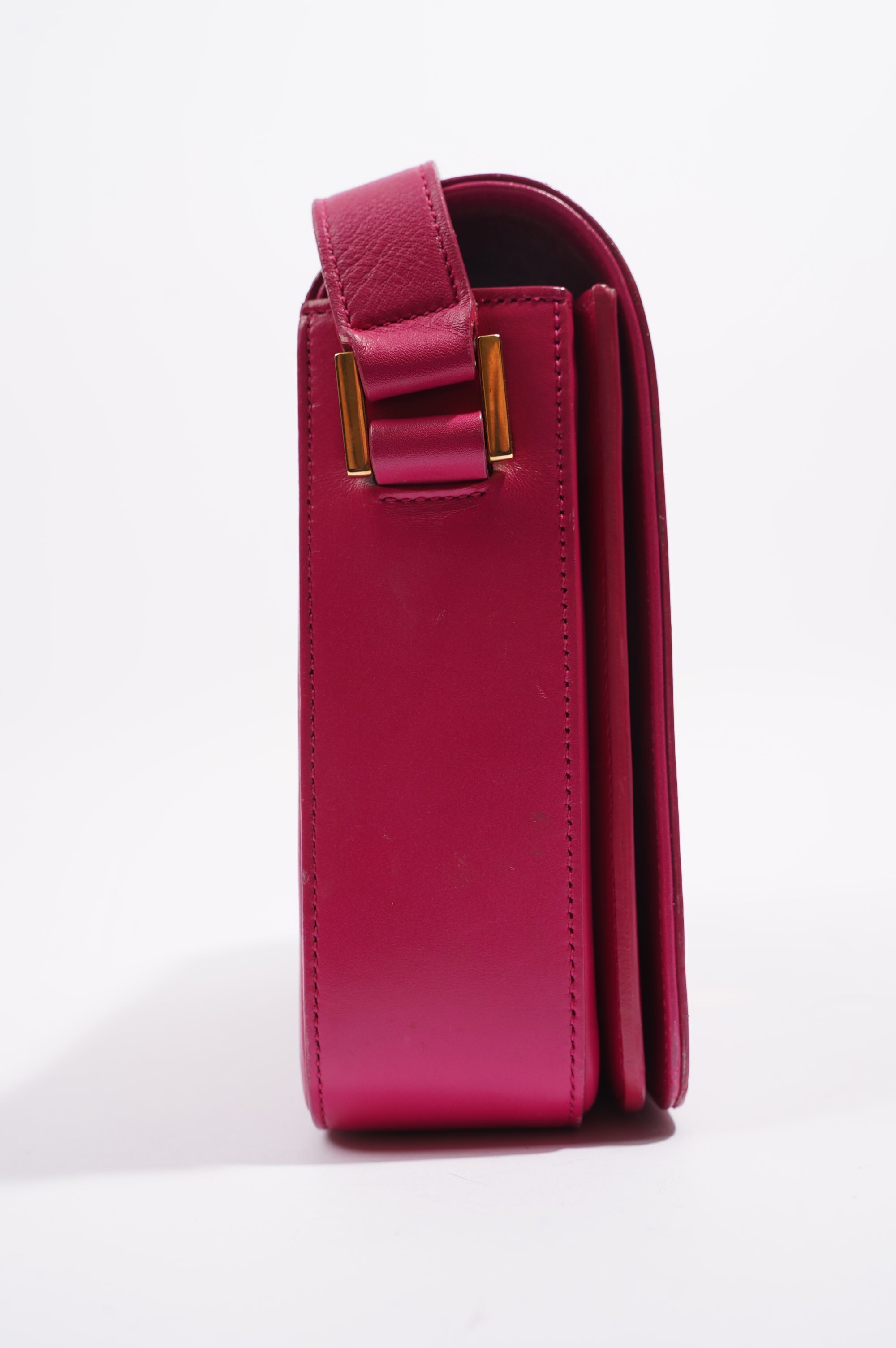 Saint Laurent Womens Universite Bag Pink / Gold