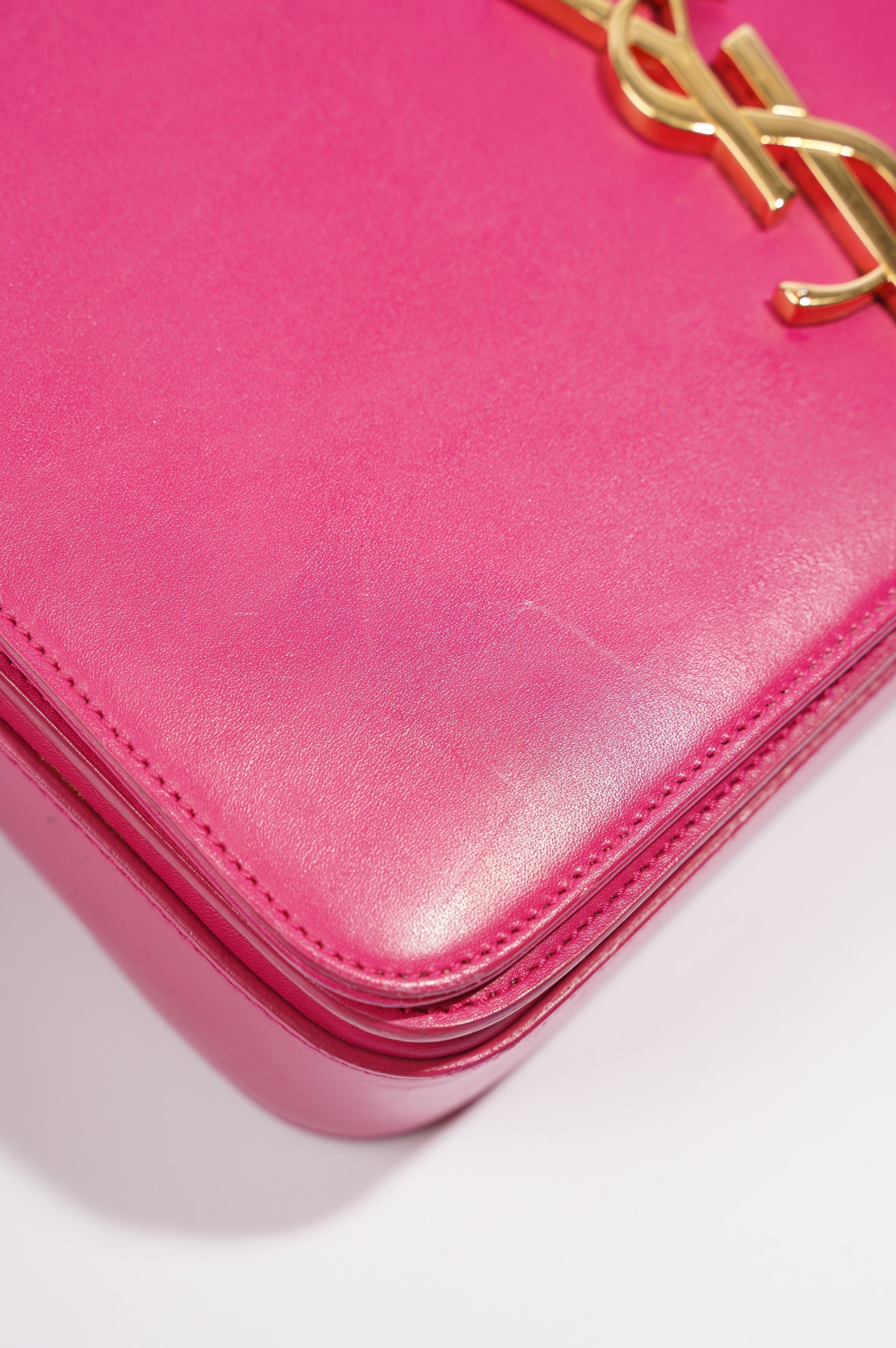 Saint Laurent Womens Universite Bag Pink / Gold