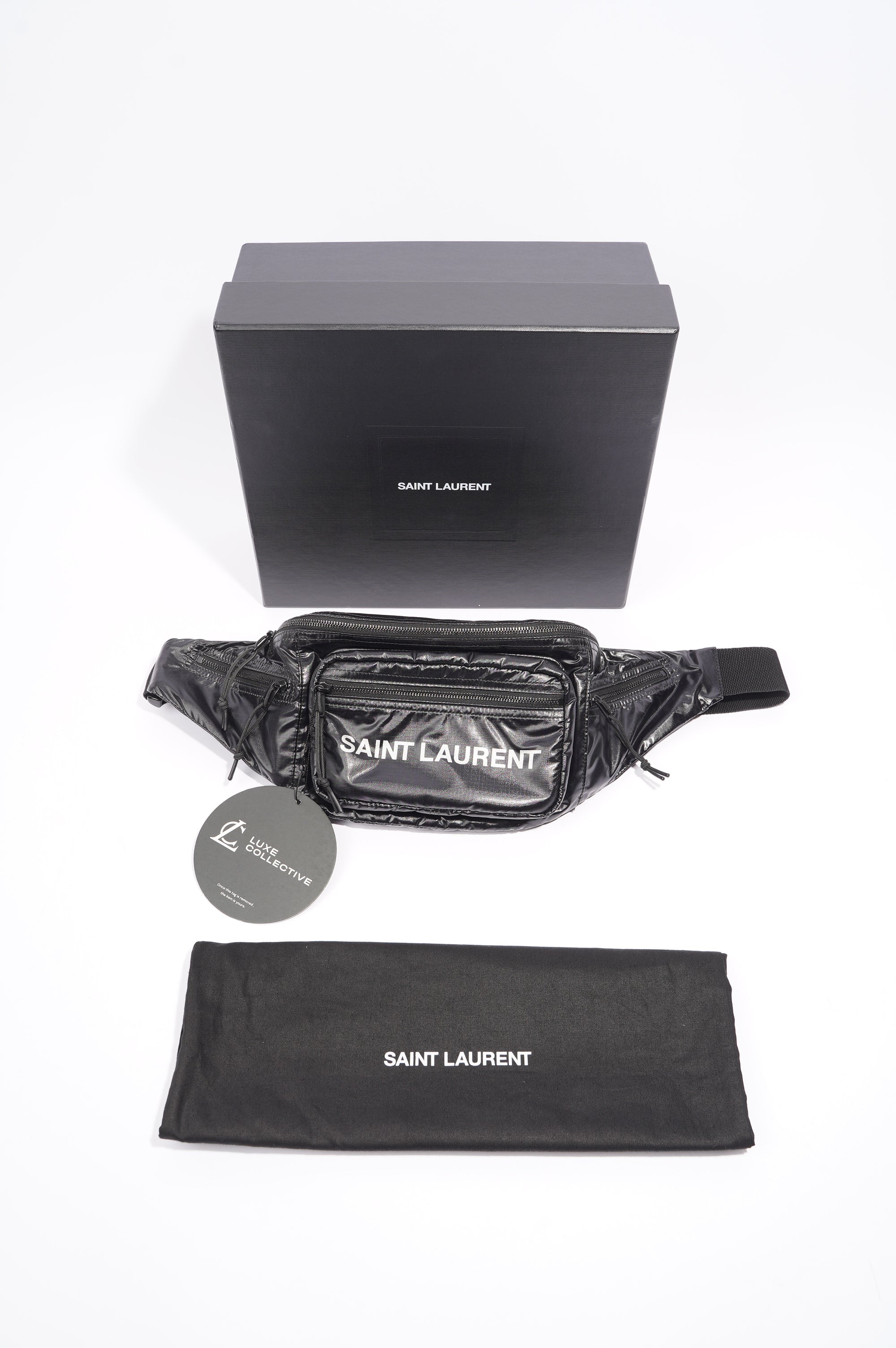 Saint Laurent Nuxx Crossbody Bag Black Nylon