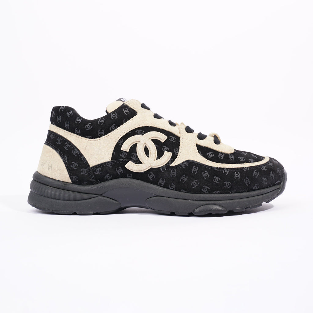 Chanel Womens CC Logo Black / Beige EU 39.5 / UK 6.5