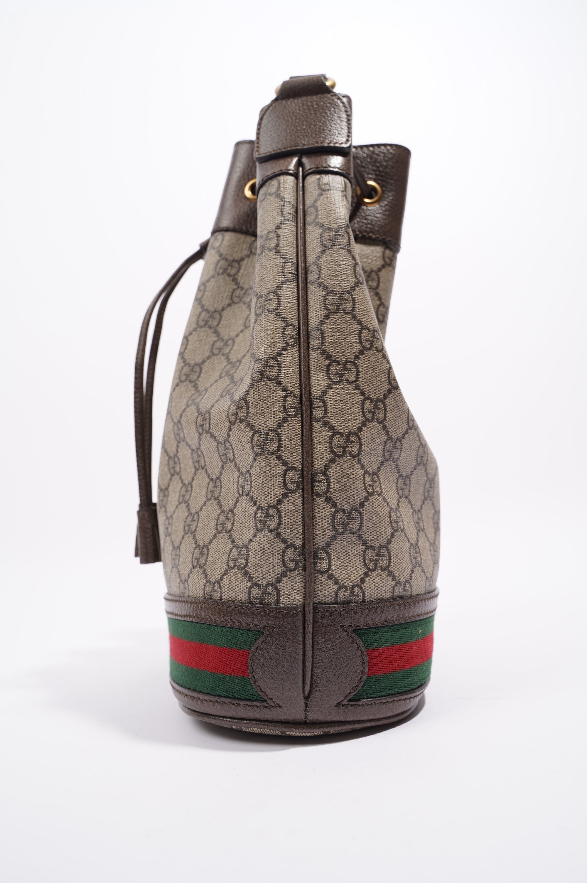 Gucci Womens Ophidia GG Bucket Bag Supreme Large