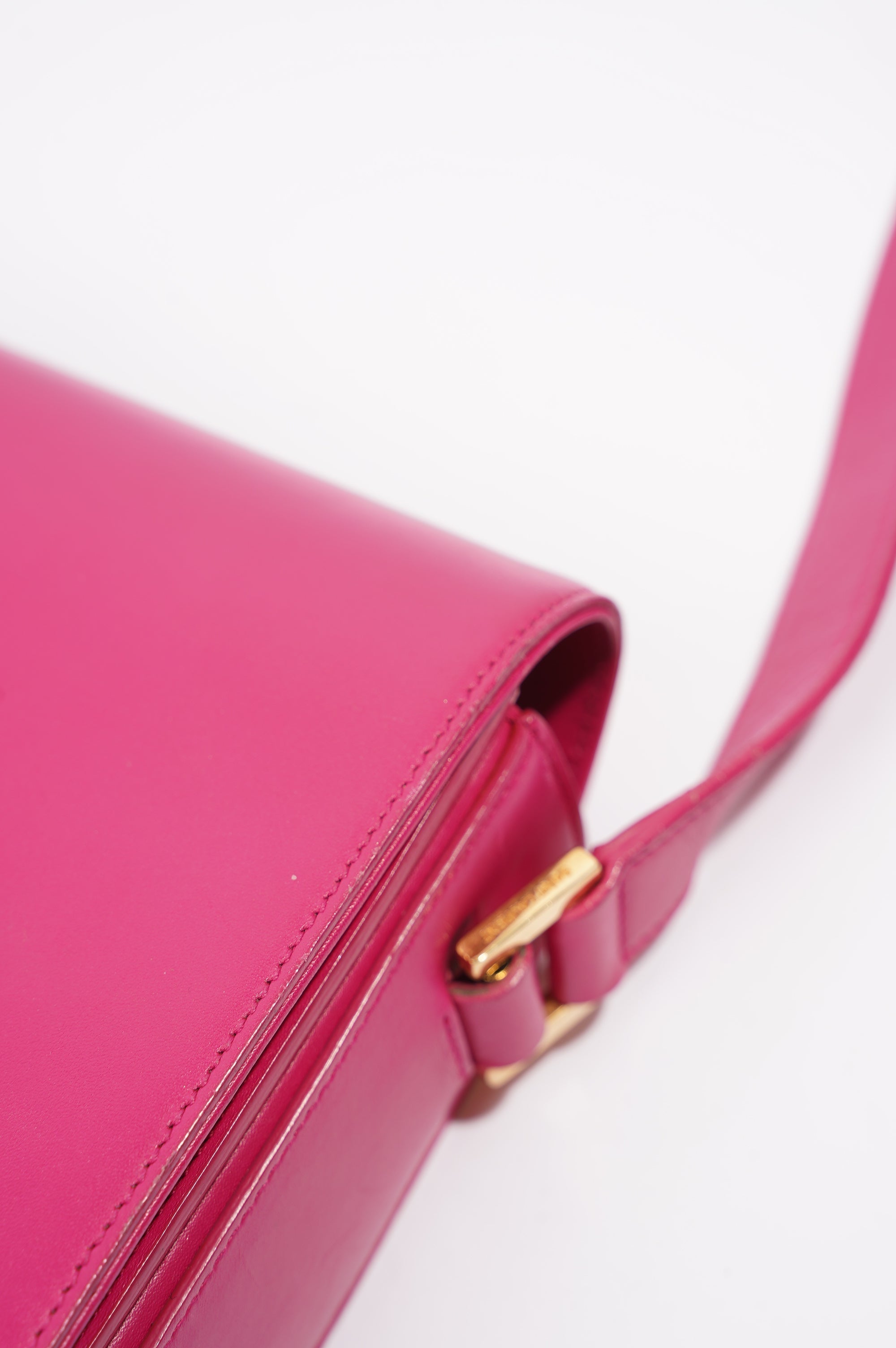 Saint Laurent Womens Universite Bag Pink / Gold