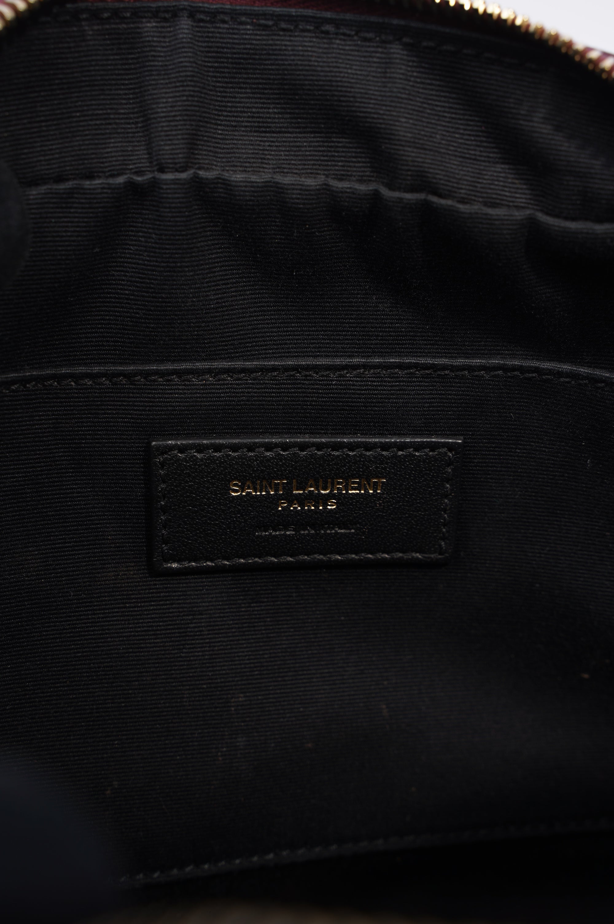 Saint Laurent Womens Lou Camera Bag Burgundy