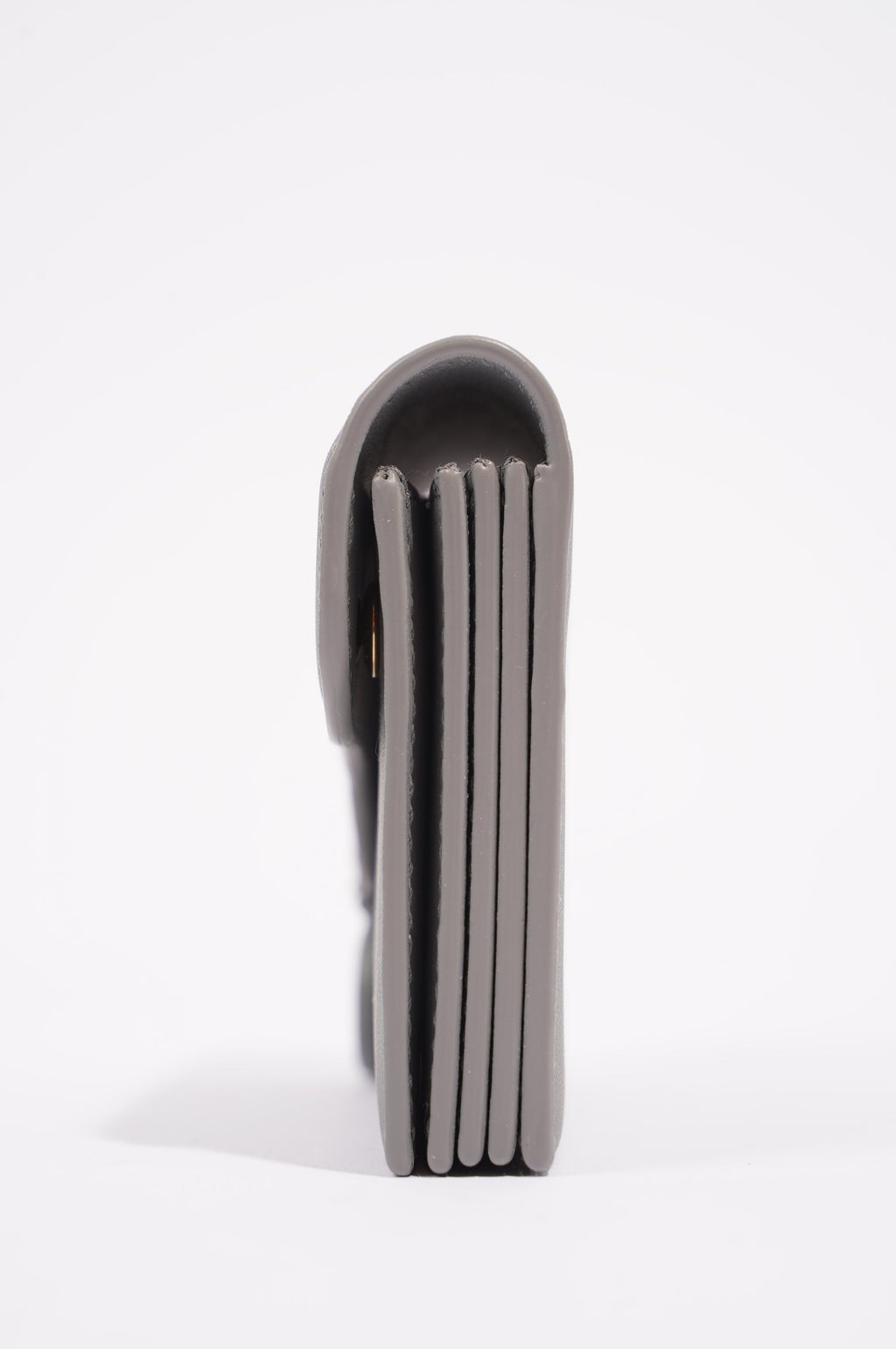 Christian Dior Womens Saddle Card Holder Grey