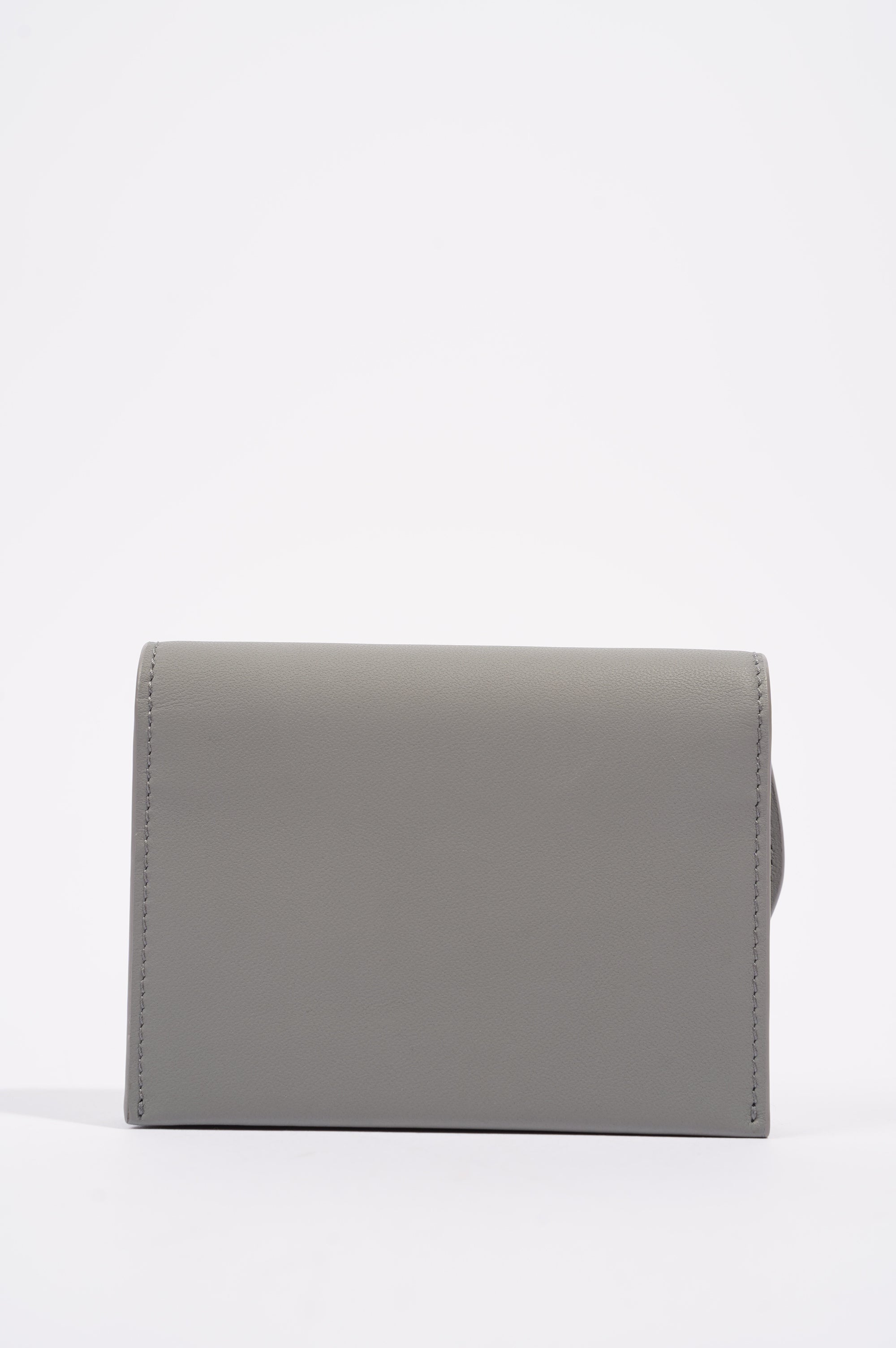 Christian Dior Womens Saddle Card Holder Grey