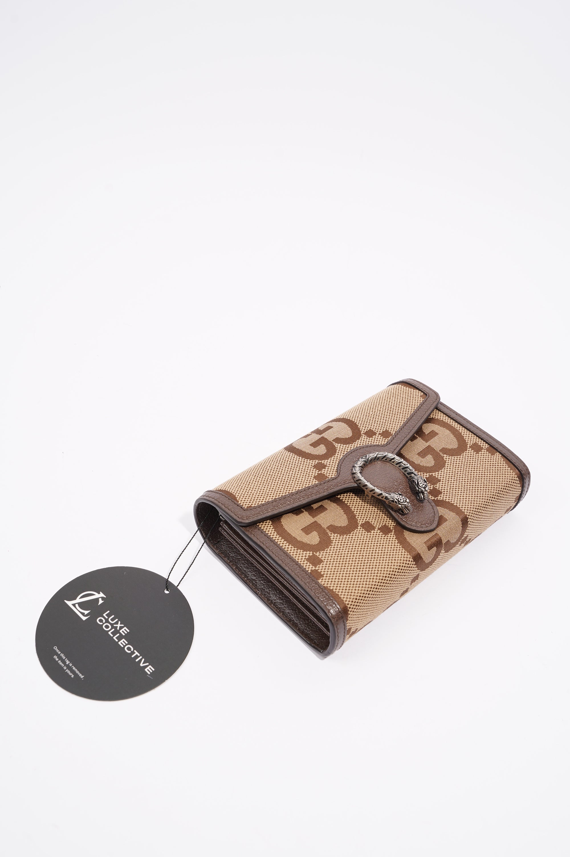 Gucci Womens Dionysus Chain Wallet Beige / Brown