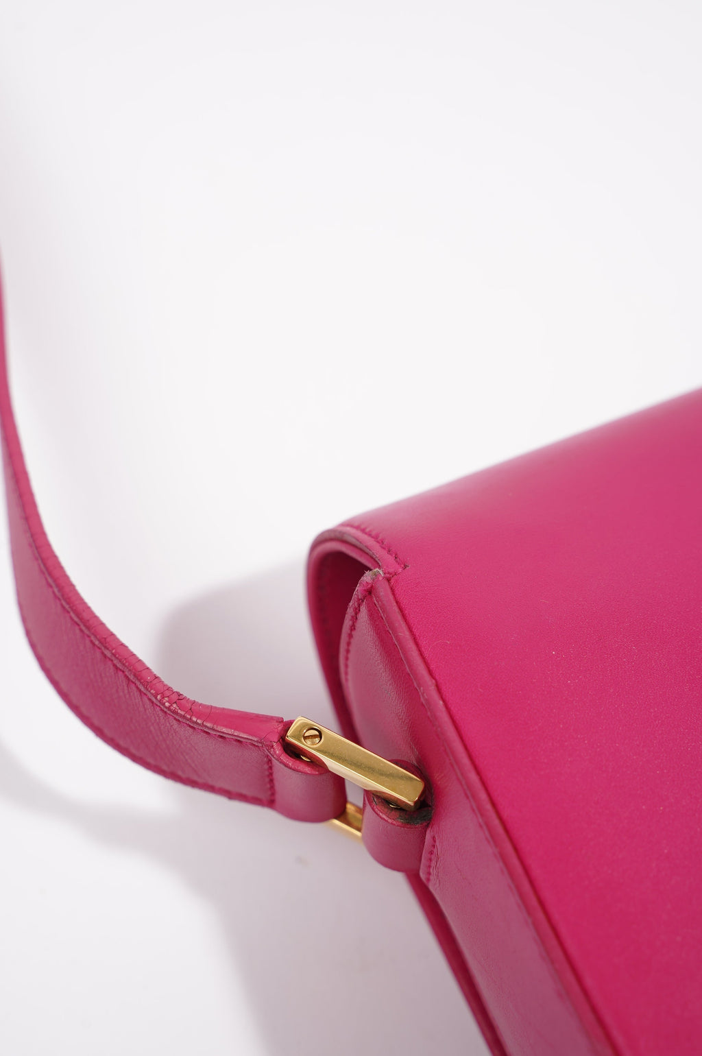 Saint Laurent Womens Universite Bag Pink / Gold